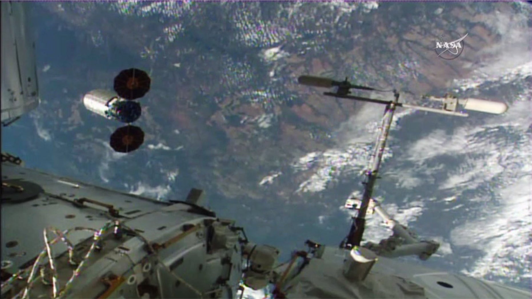 The Orbital ATK Cygnus spacecraft S.S. Rick Husband departs the International Space Station on June 14, 2016 to end its delivery mission. NASA will light the largest fire ever set in space inside the spacecraft in an expe