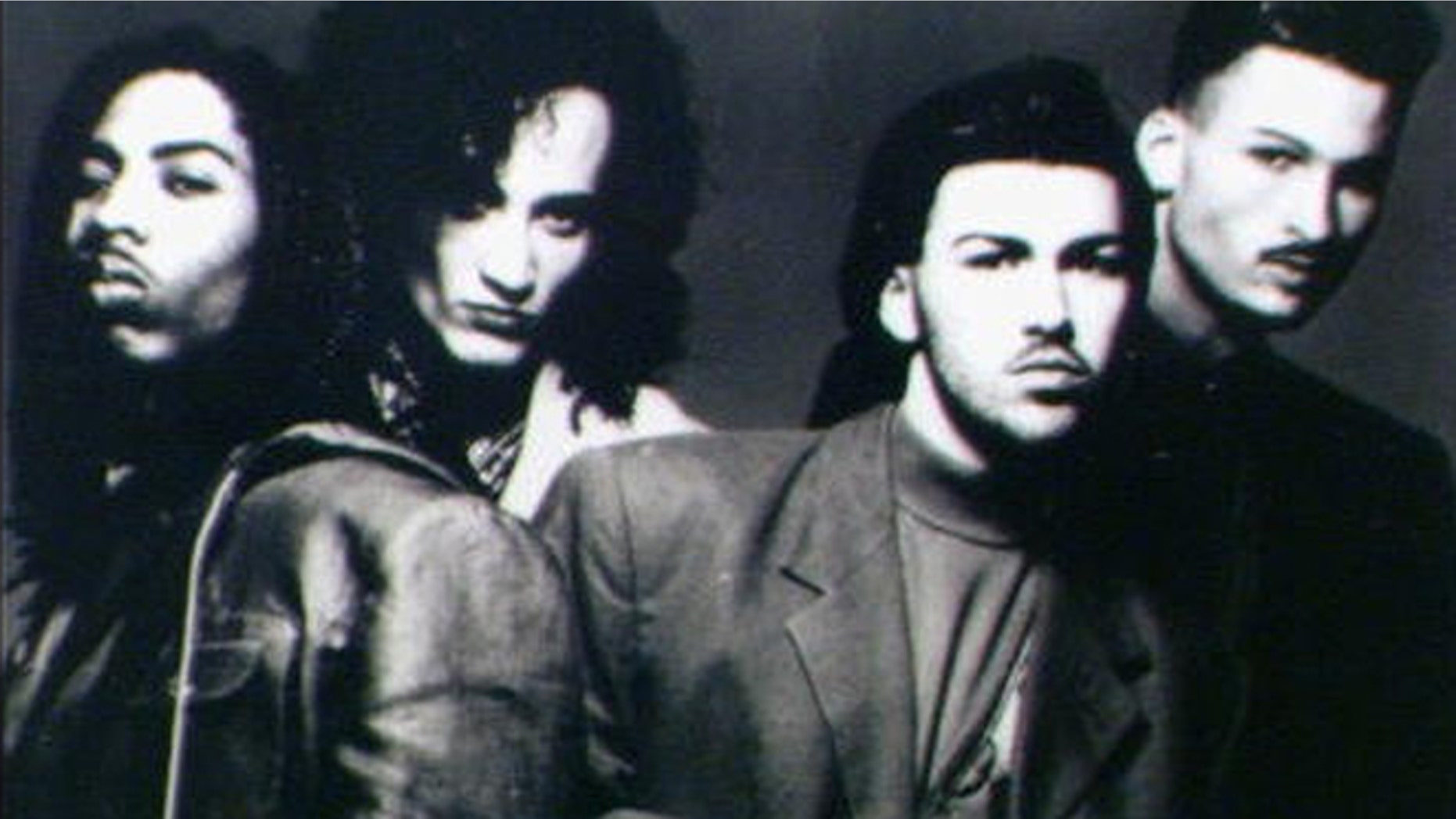 A 1991 photo of the group Color Me Badd.