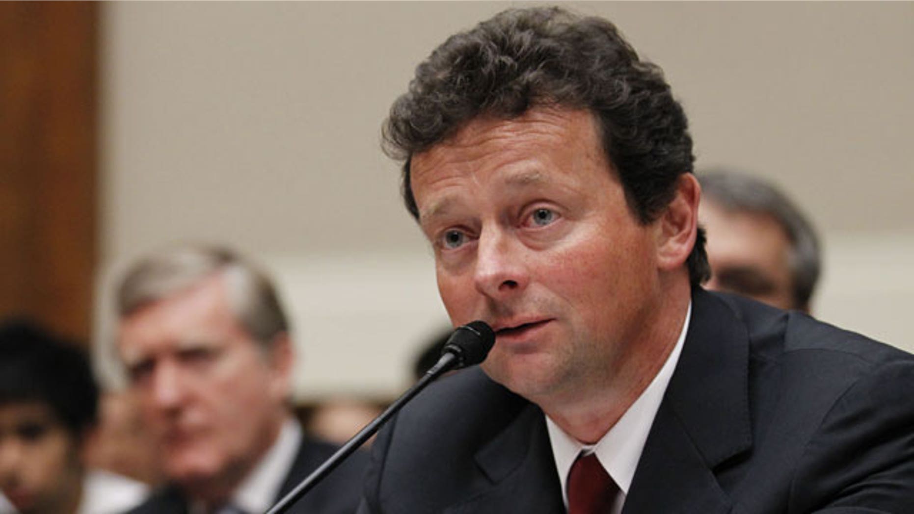 June 17: BP CEO Tony Hayward testifies during a House Oversight and Investigations subcommittee hearing on the role of BP in the Deepwater Horizon Explosion and oil spill, on Capitol Hill in Washington.