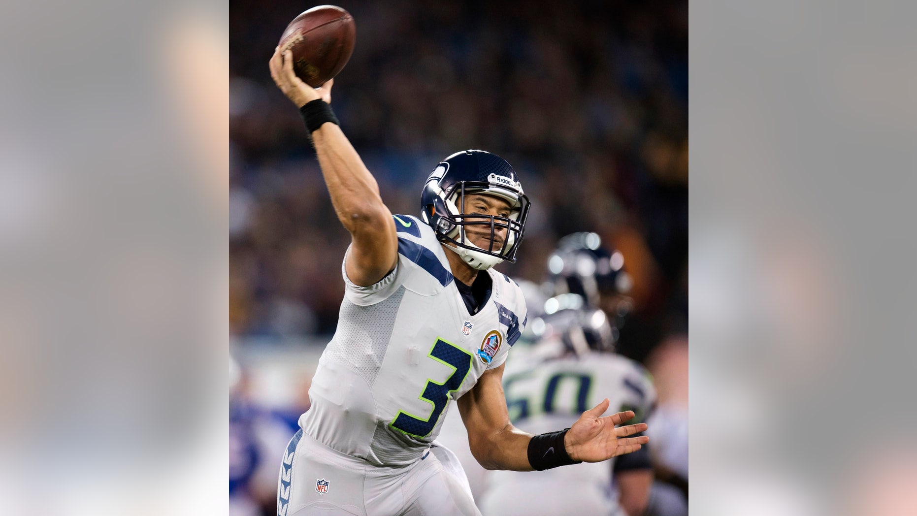 Seattle Seahawks quarterback Russell Wilson throws a pass against the Buffalo Bills during the first half of an NFL football game, Sunday, Dec. 16, 2012, in Toronto. (AP Photo/The Canadian Press, Frank Gunn)