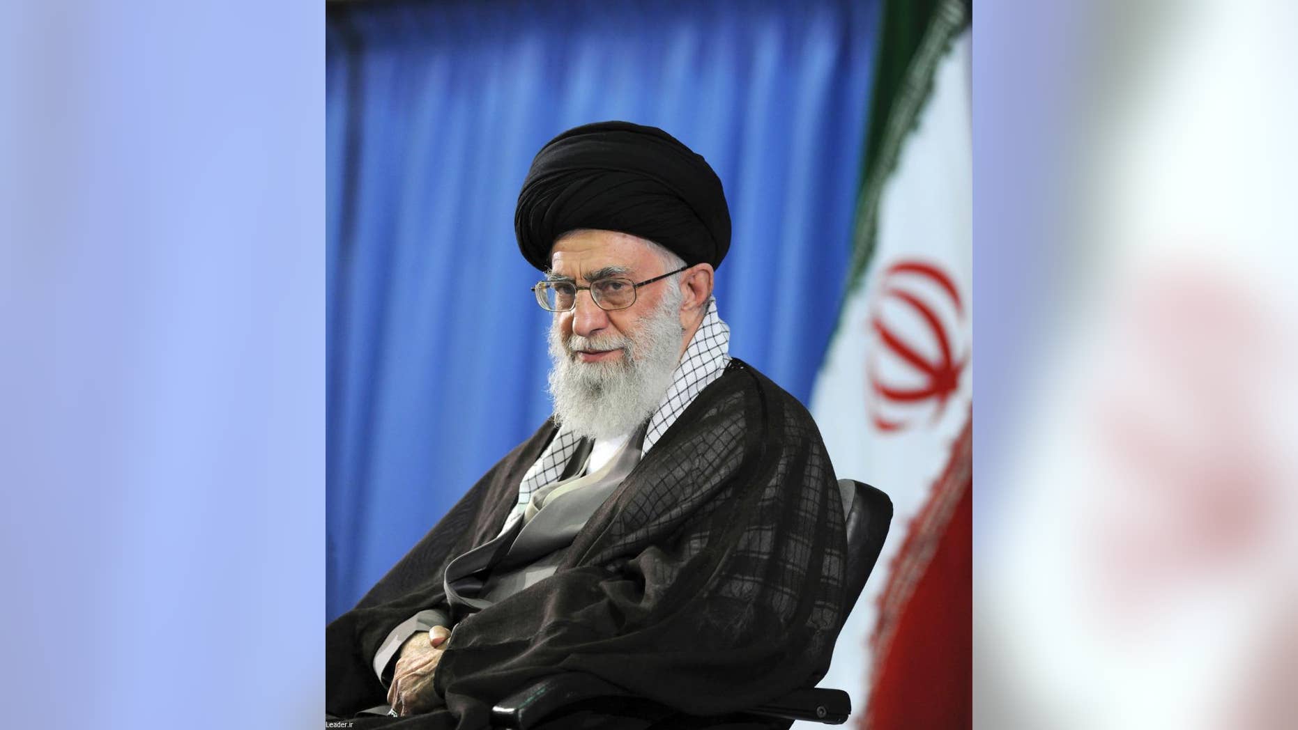 FILE - In this file picture released by the official website of the office of the Iranian supreme leader on Saturday, July 11, 2015, Supreme Leader Ayatollah Ali Khamenei attends a meeting with university students in Tehran, Iran. Khamenei is opposed to a landmark nuclear deal reached with world powers, prominent hard-liner Hossein Shariatmadari, editor of the daily newspaper Kayhan and a representative of Khamenei, claimed in an editorial Saturday, Aug. 15, 2015. (Office of the Iranian Supreme Leader via AP, File)