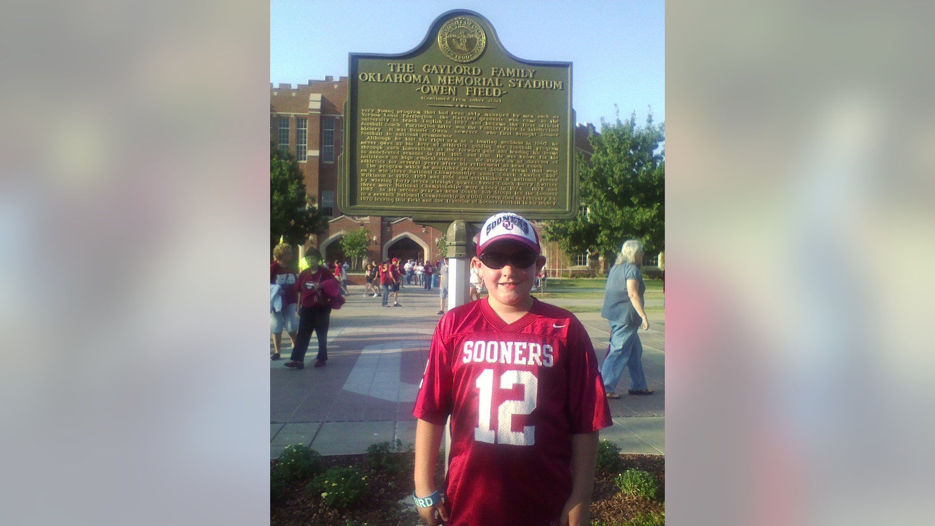 This undated photo provided by Marvin Dixon shows his grandson Kyle Davis. Davis was killed when a tornado struck Plaza Towers Elementary School in Moore, Texas on May 20, 2013. Nicknamed ‘The Wall,’ 8-year-old Davis loved soccer and going to the Monster Truck exhibitions at the fairgrounds with his grandfather (AP Photo/Marvin Dixon)
