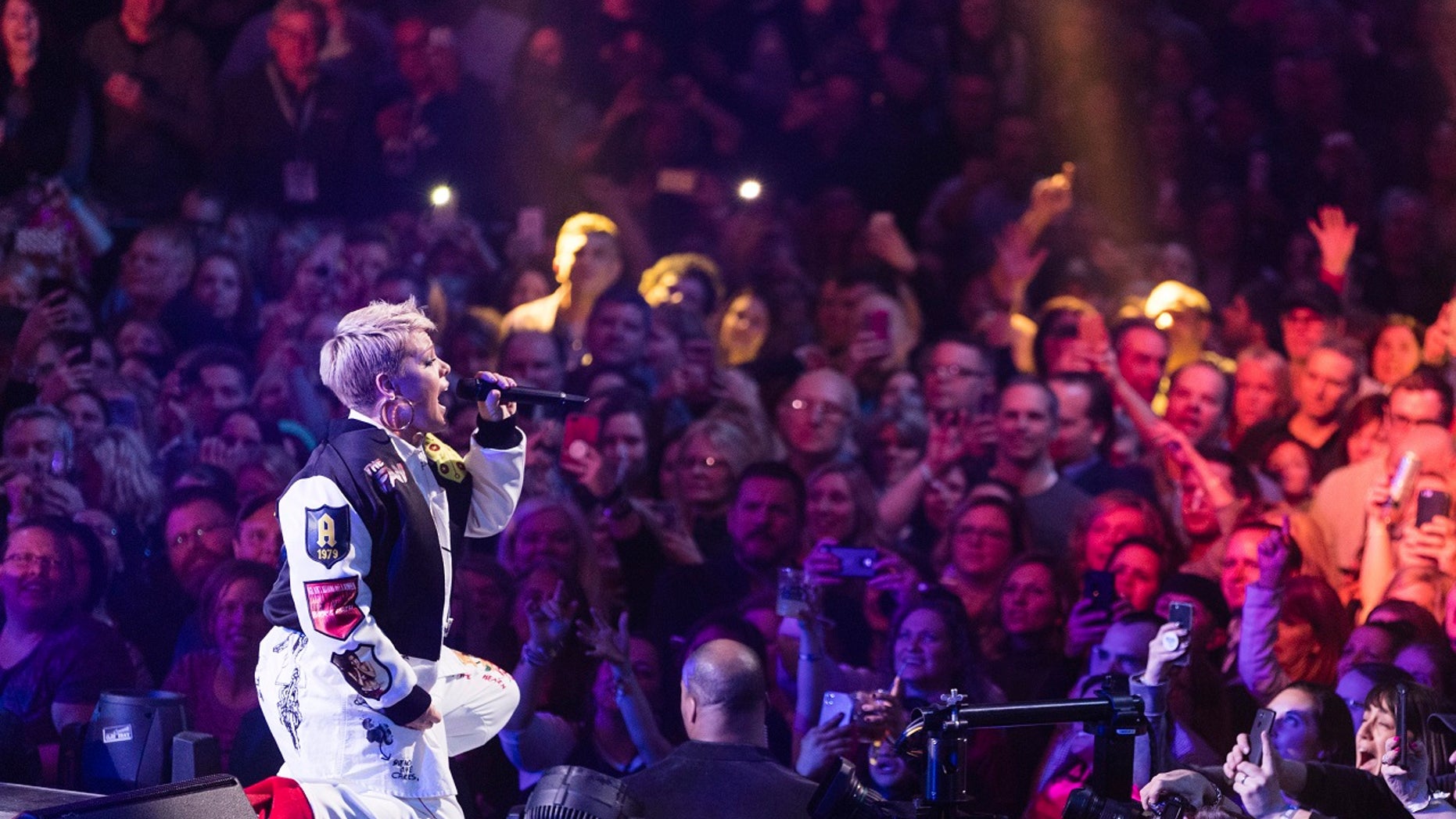 Pink performs at The Armory, Feb. 2, 2018, in Minneapolis.
