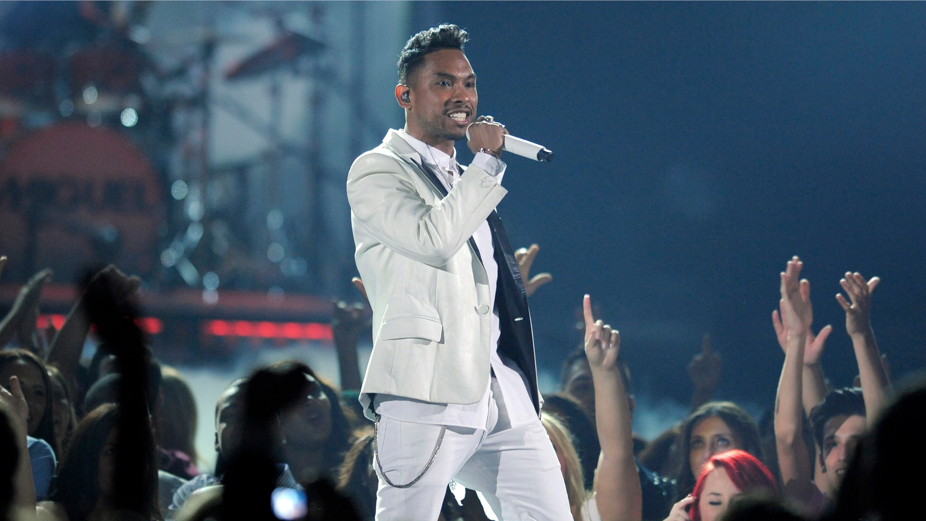 Miguel performs at the Billboard Music Awards at the MGM Grand Garden Arena on Sunday, May 19, 2013 in Las Vegas. (Photo by Chris Pizzello/Invision/AP)