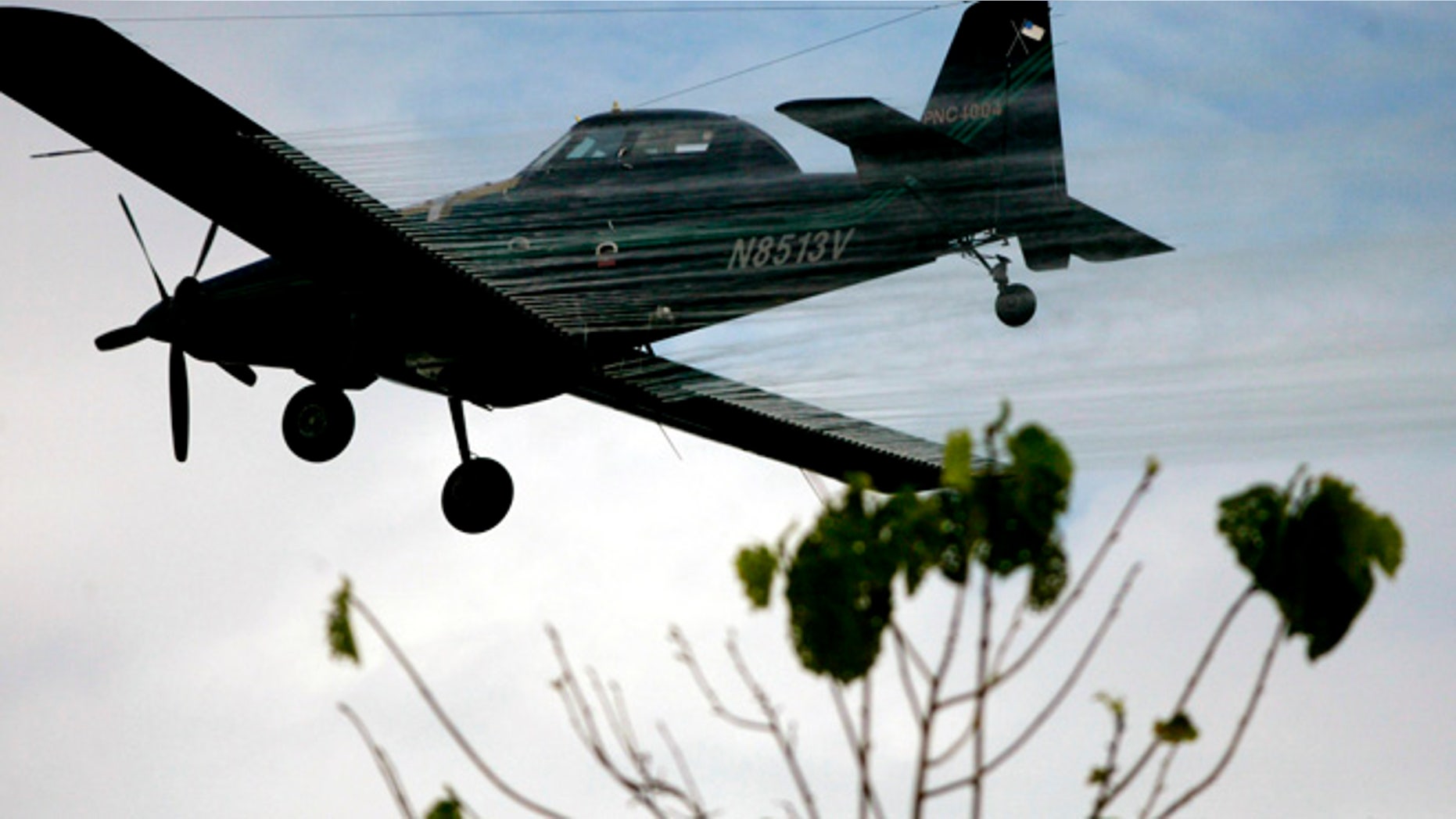 FILE - In this Dec. 15, 2006, file photo, a plane sprays coca fields in San Miguel, on Colombia's southern border with Ecuador. The new labeling on Thursday, March 19, 2015, of the worldâs most-popular weed killer as a likely cause of cancer could jeopardize the future of an aerial spraying program in Colombia that is the cornerstone of the U.S.-backed war on drugs. (AP Photo/William Fernando Martinez,File)