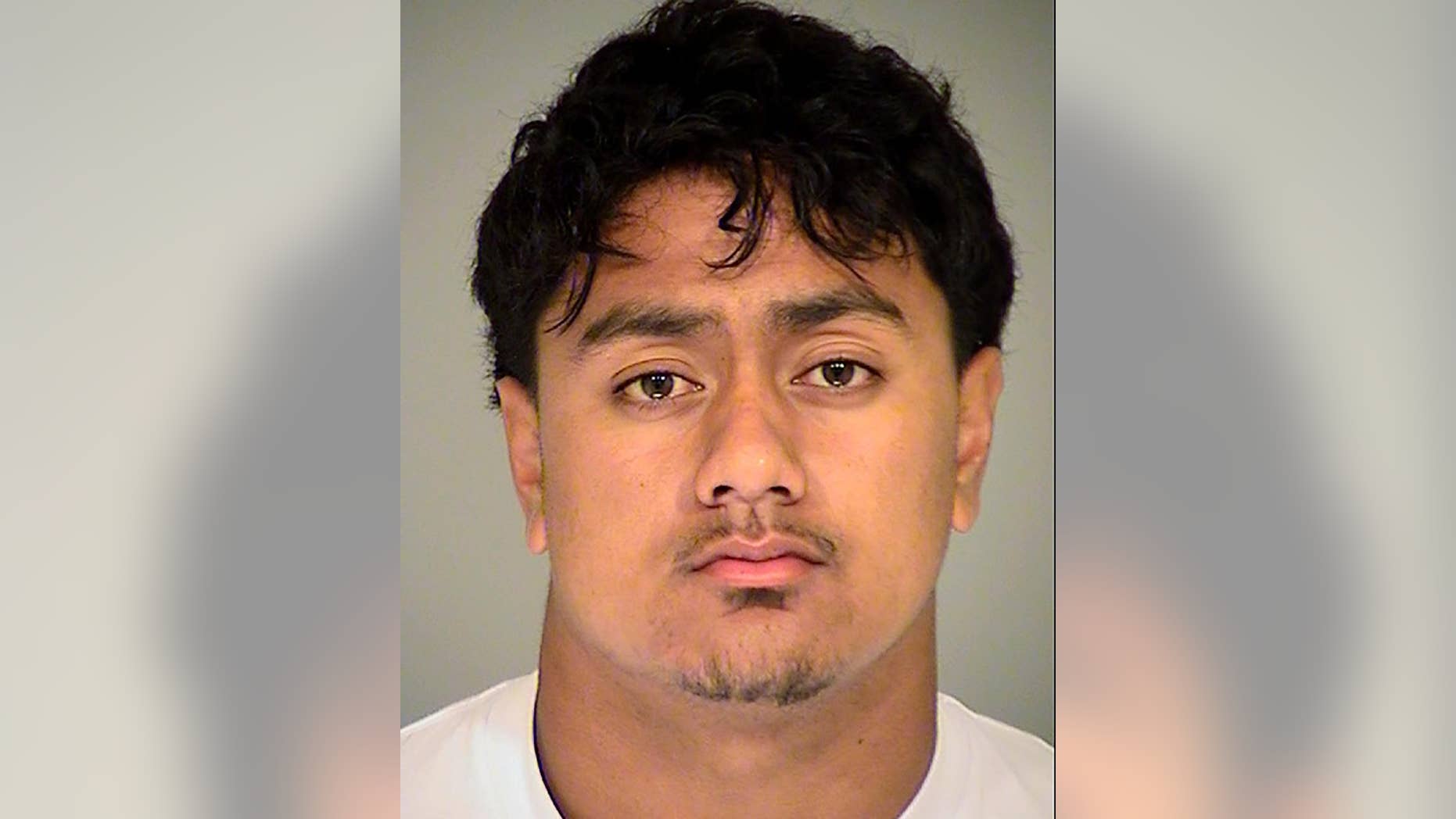 This Sunday, Sep. 11, 2016, photo provided by the Ventura County Sheriff's Office shows Bernard Schirmer. Mount San Antonio College freshman Bernard Schirmer, a junior college football player who was arrested after he appeared to punch a referee during a game, has apologized, saying it was an accident. He was immediately ejected from the game and later arrested on suspicion of battery and taken to Ventura County jail. He posted bail Sunday morning. Mount San Antonio officials said they reviewed video footage and talked to witnesses, concluding that Schirmer "unintentionally hit the referee." (Ventura County Sheriff's Office via AP)