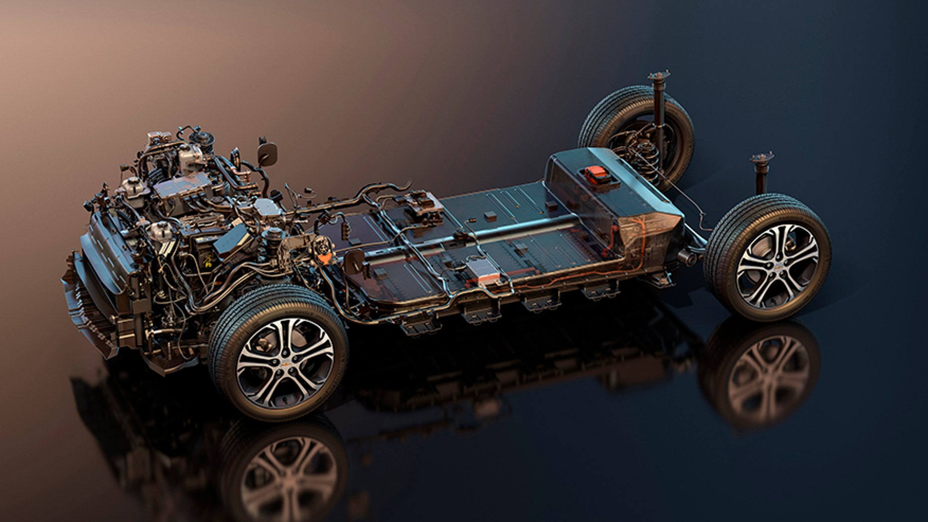 Chevy Bolt EV drive unit and battery