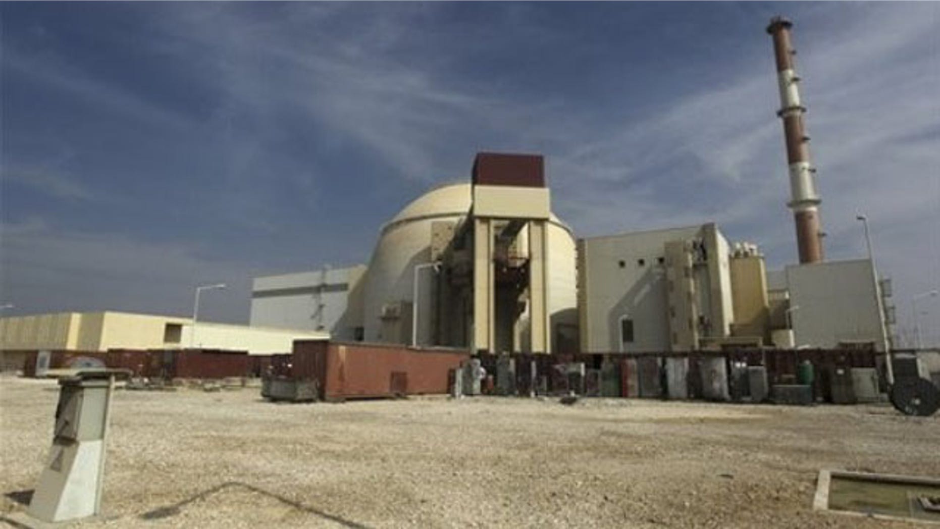Oct. 26, 2010: The reactor building of the Bushehr nuclear power plant is seen, just outside the southern city of Bushehr, Iran.