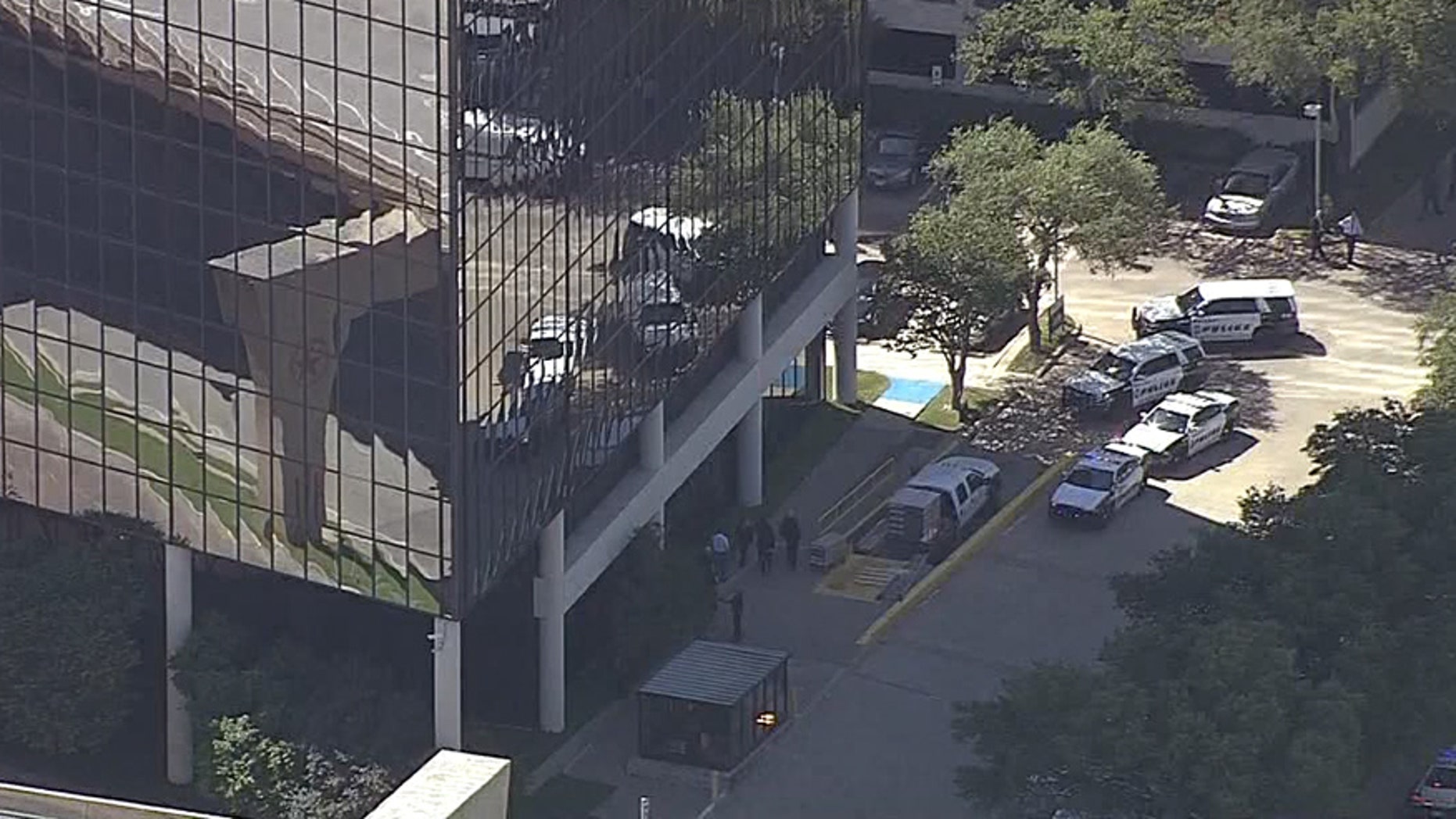 Two people reportedly were shot at this office building in Dallas, Fox 4 reported.