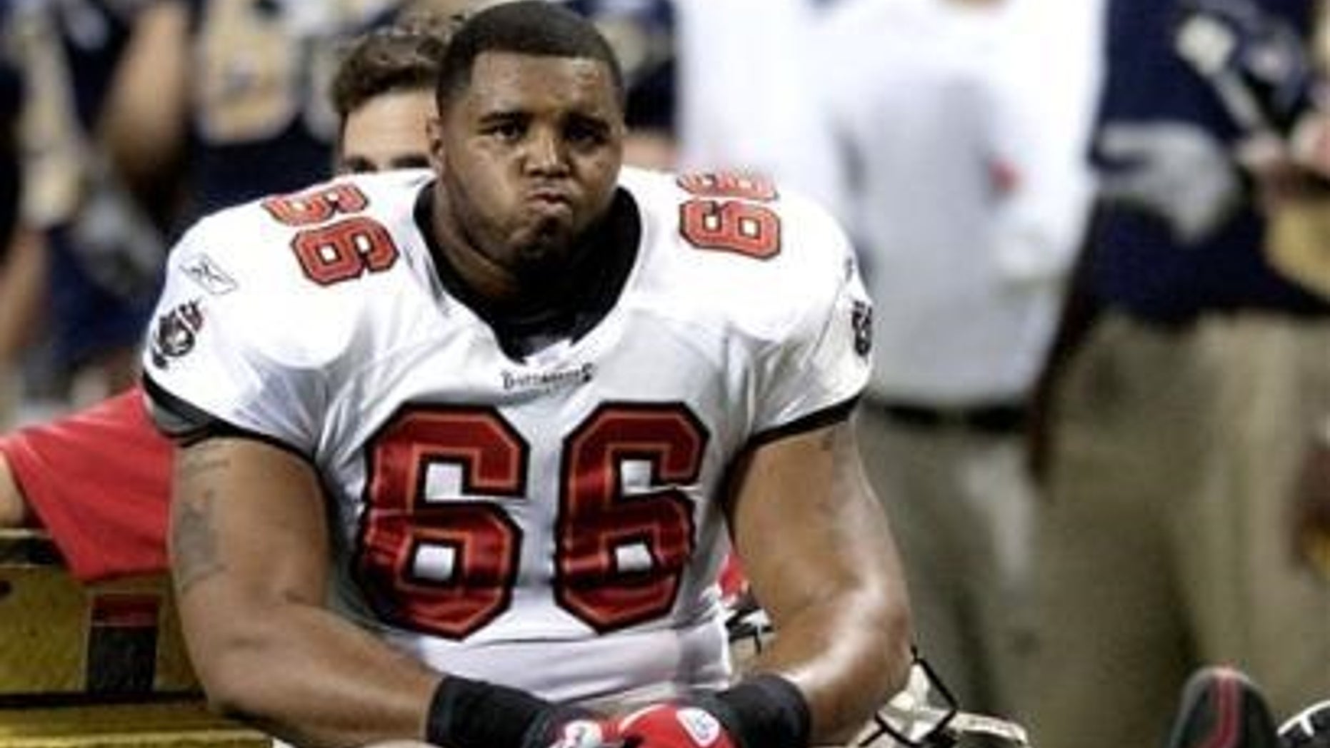 Damian Gregory carted off the field after an injury in 2004.