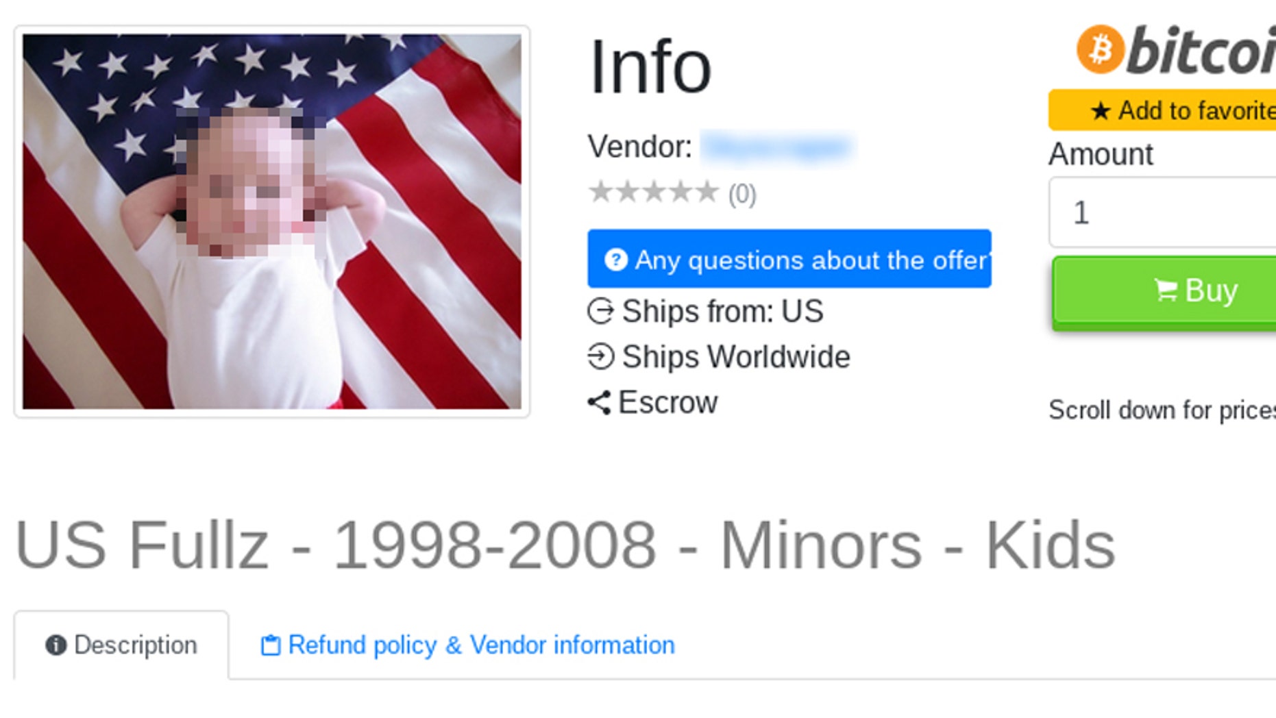 A listing for infants' personal data including Social Security Number and Date of Birth, also known as 'fullz, that came from pediatrician databases, according to healthcare security company Cynerio (Cynerio)