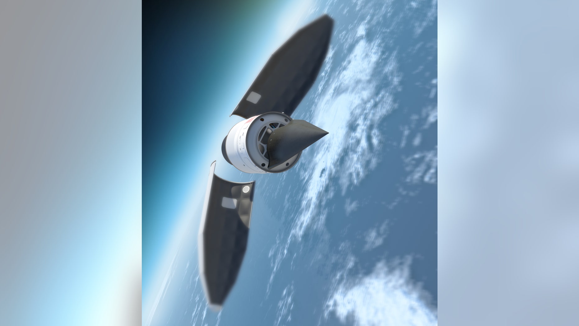 An image of the Falcon HTV-2. (DARPA)