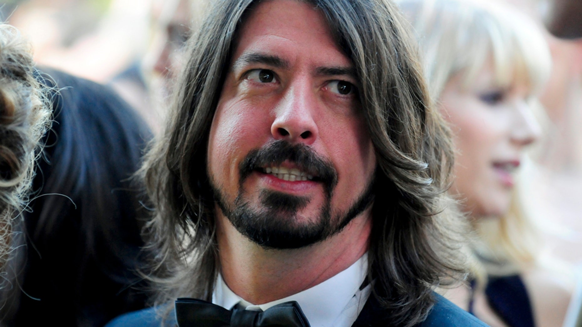 Singer David Grohl arrives at the 20th annual Elton John AIDS Foundation Academy Awards Viewing Party in West Hollywood, California February 26, 2012.