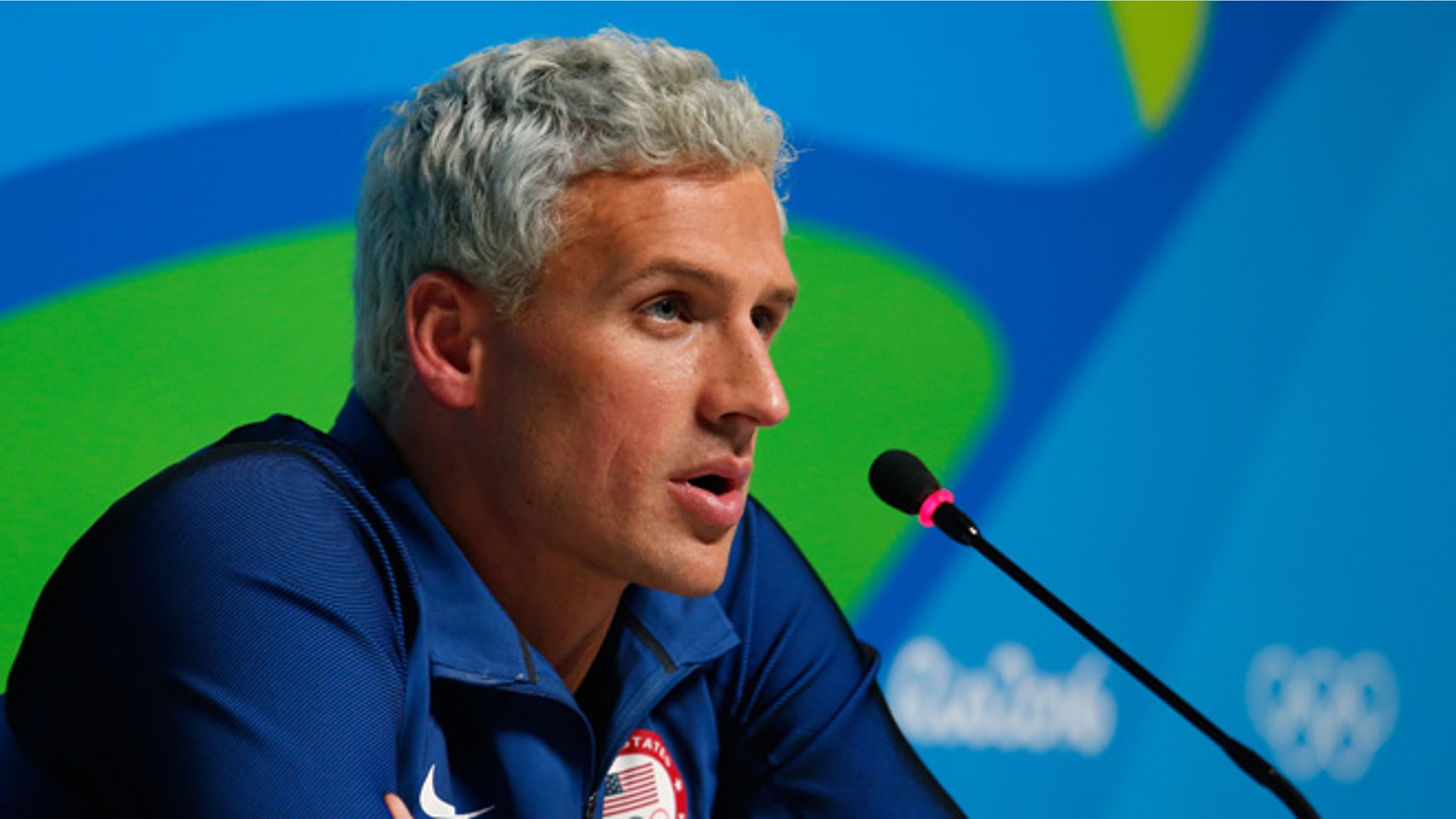 Ryan Lochte on Day 7 of the Rio Olympics on August 12, 2016 in Rio de Janeiro, Brazil.