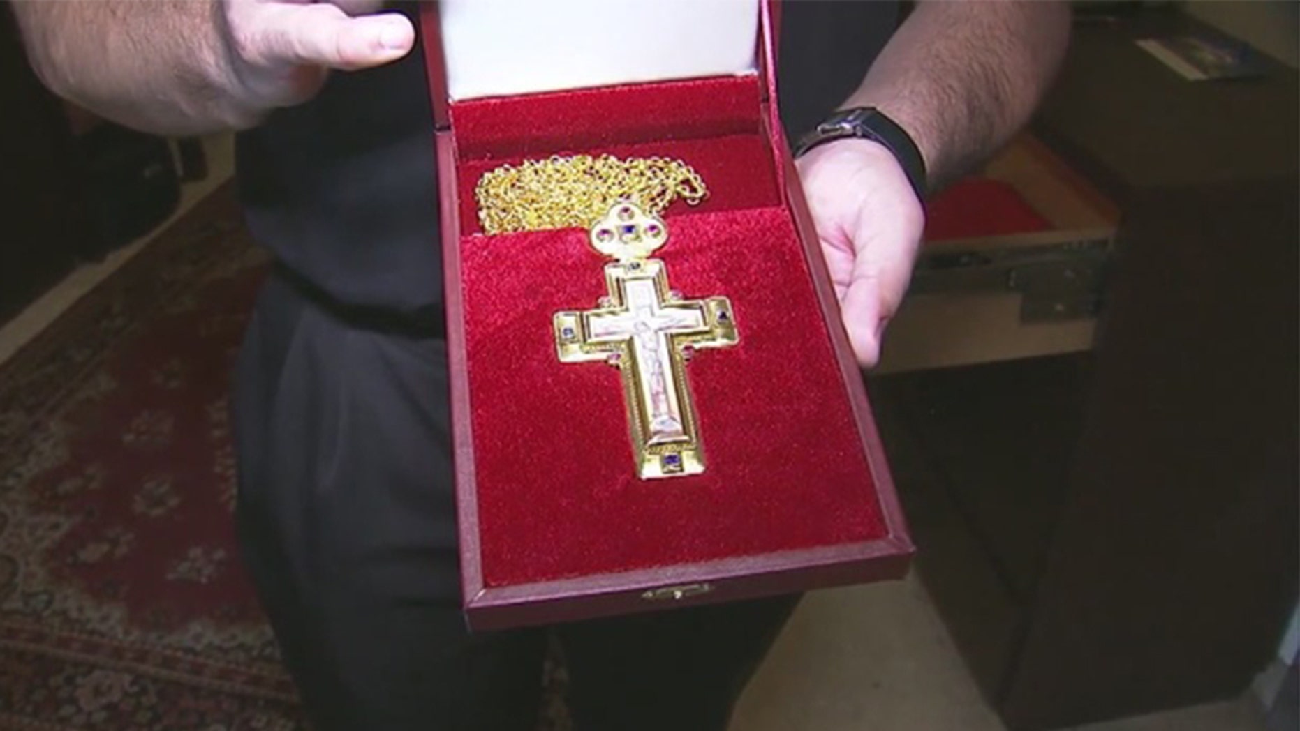 Los Angeles police say around ten crosses were stolen from a church last week.