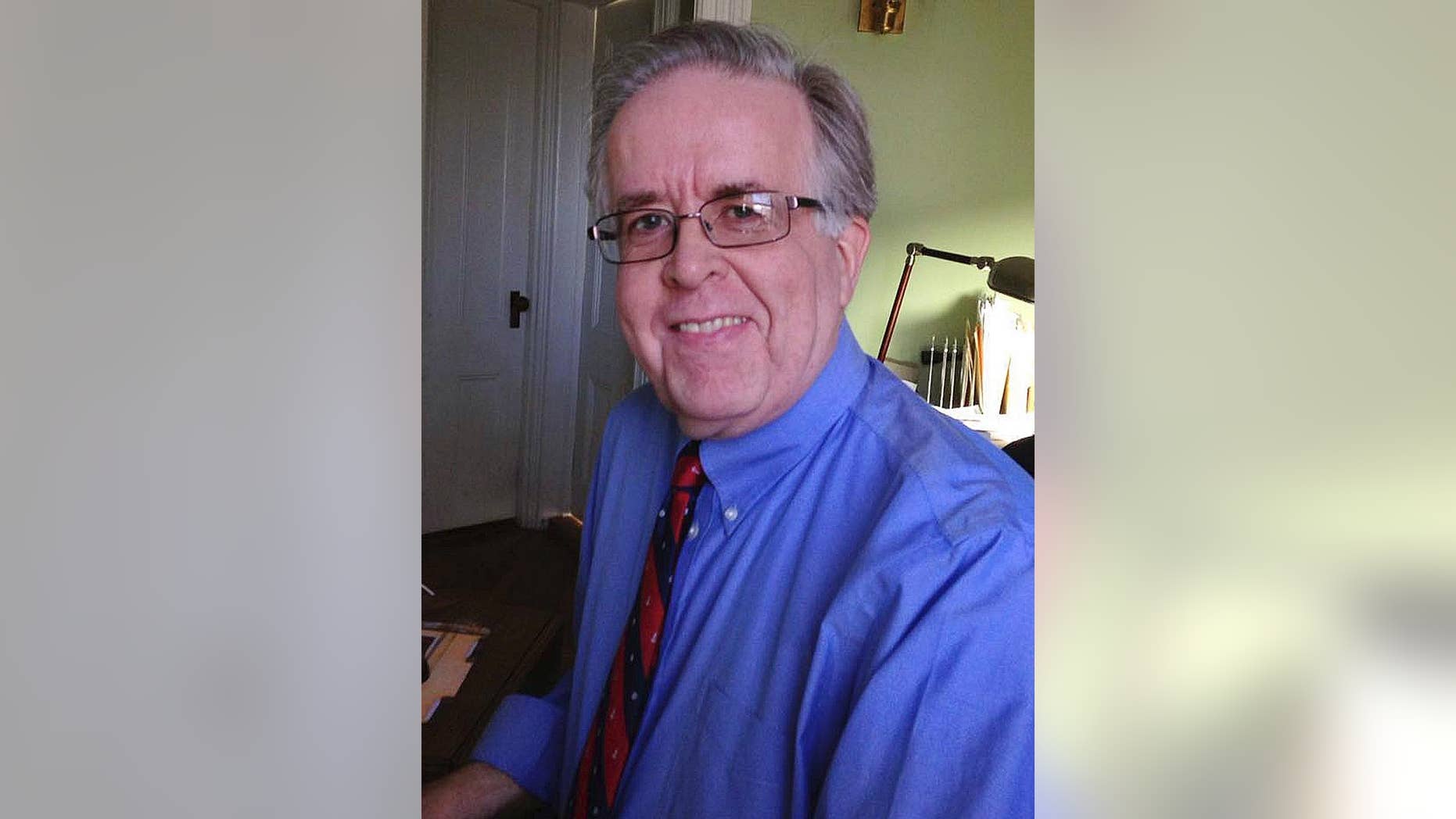 This undated photo provided by Ellen Nimmons shows her husband, Jim Fitzgerald, a longtime Associated Press writer and editor who died in New York on Monday, April 17, 2017, at the age of 66. During his 43 years with the AP Fitzgerald helped shape the news service's coverage of stories from terror attacks to the evolving landscape of aging. Known for handling a sometimes difficult job with a can-do demeanor, professionalism and grace, Fitzgerald had been fighting leukemia for more than a year and a half. (Ellen Nimmons via AP)