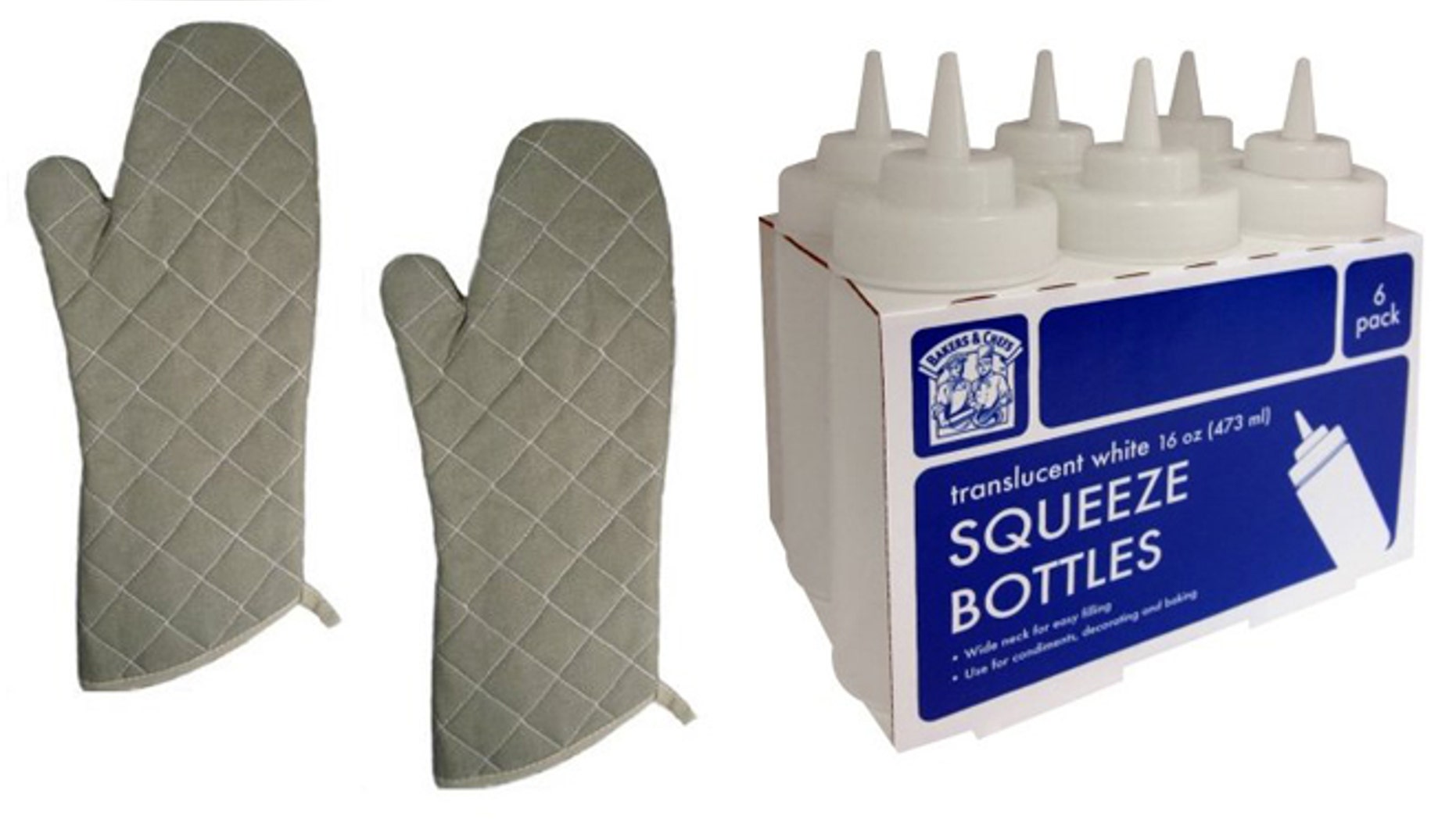 Heat resistant oven mitts and squeeze bottles aren't just for restaurant kitchens.