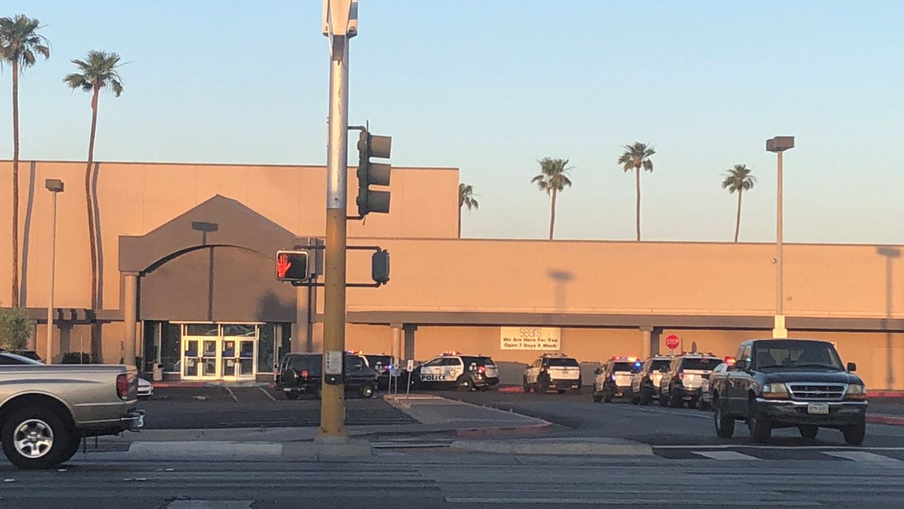 Authorities responded to calls of an active shooter Thursday evening at the Boulevard Mall in Las Vegas.