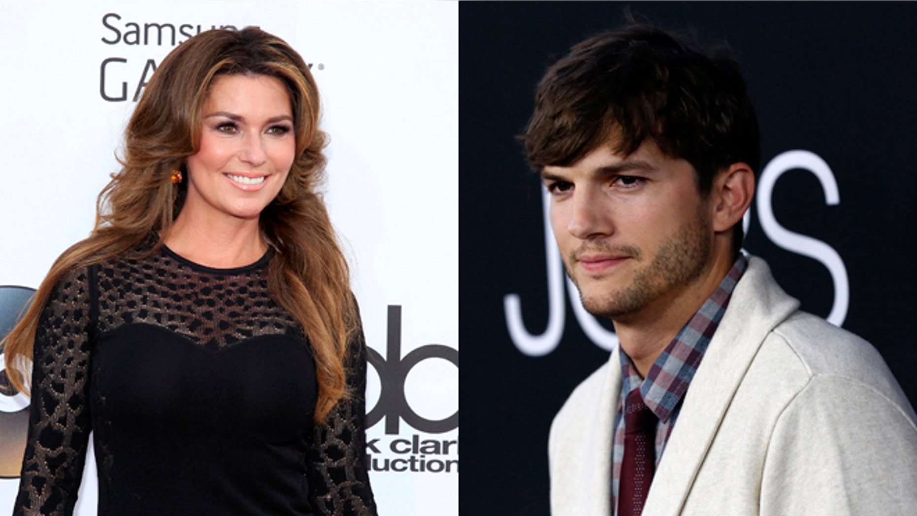 Shania Twain, Ashton Kutcher.