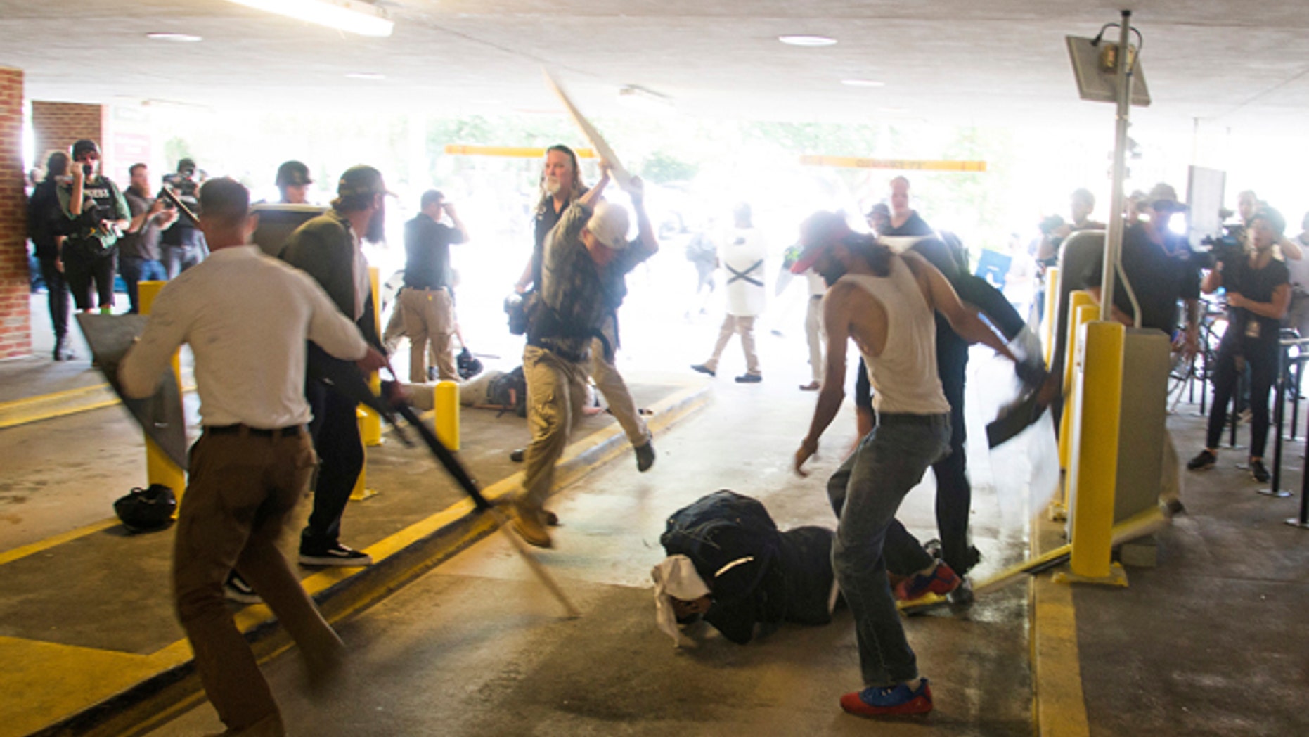 DeAndre Harris was assaulted in a parking garage beside the Charlottesville police station during the Aug. 12 violence