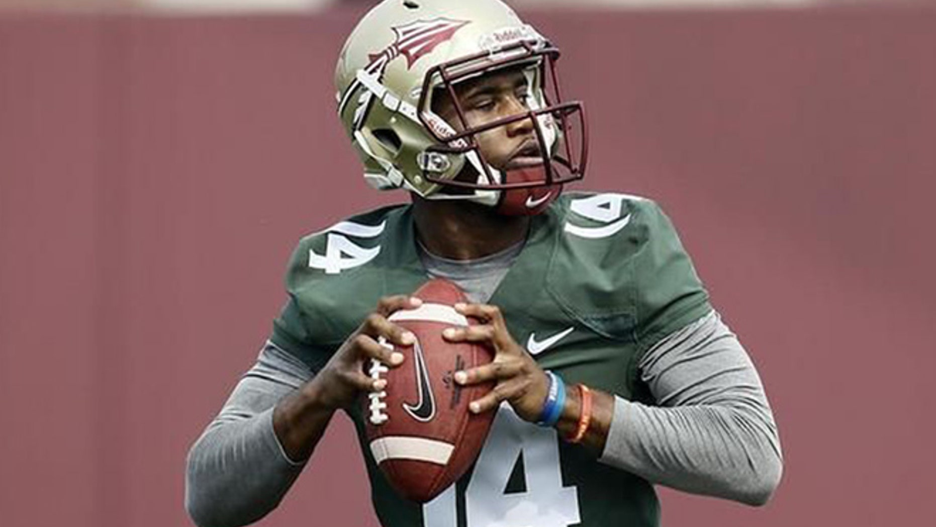 FSU freshman QB De'Andre Johnson is shown.