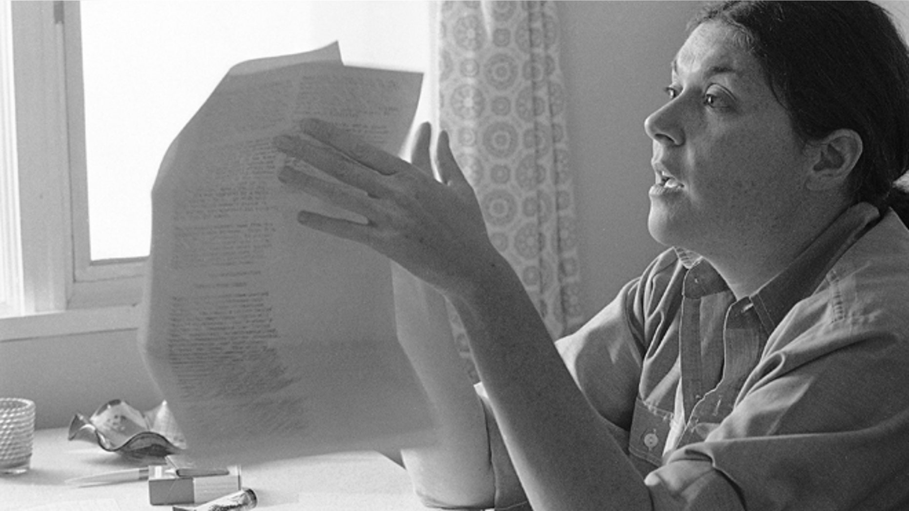 June 7, 2014: A longtime friend says Karen DeCrow, shown here in Syracuse in this 1977 file photo, succumbed to melanoma at her home in Jamesville, New York. The former National Organization for Women president was 76.