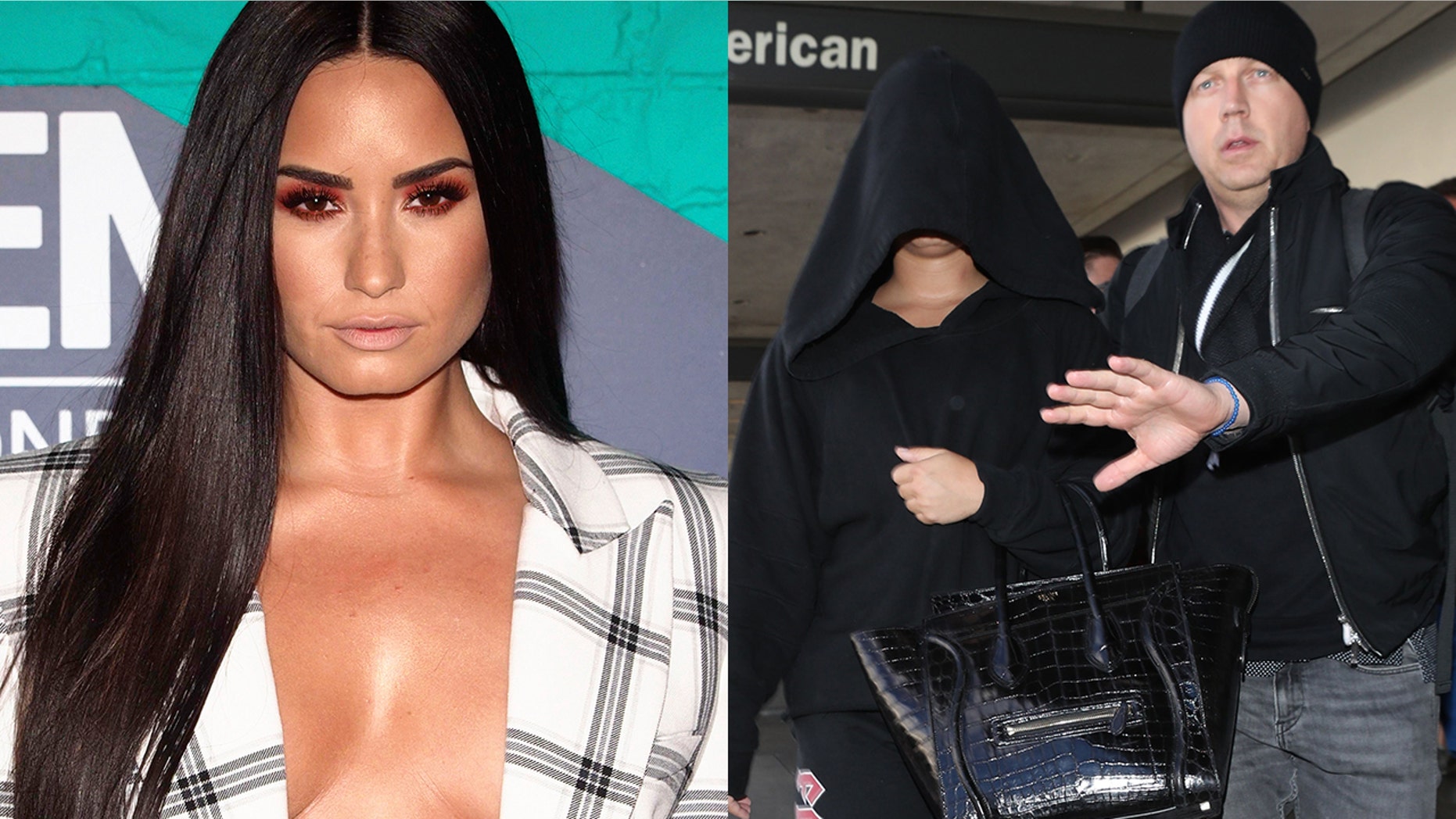 Demi Lovato came under fire for a prank she played on her bodyguard Max, left.