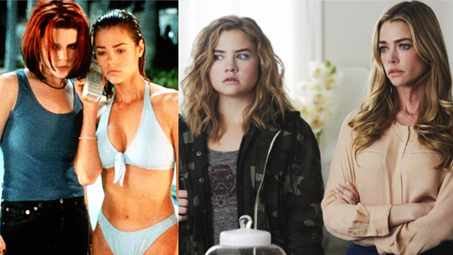 Denise Richards in 'Wild Things' (1998) and 'Twisted' (2013).