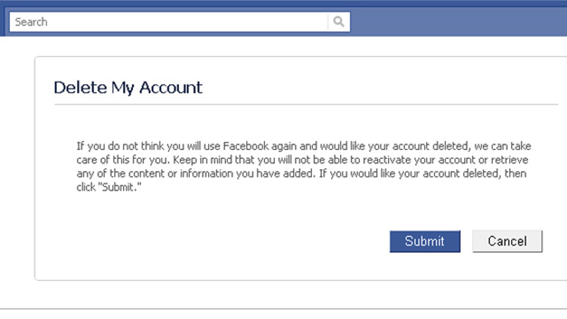 Delete your accounts with ease.