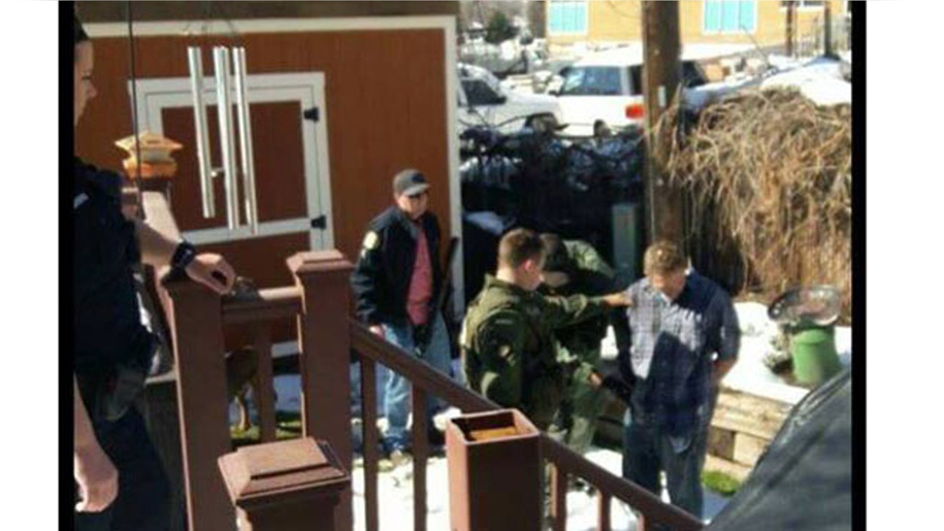Police reported the capture of a fugitive who ran into a SWAT Team and K9 units in training in Provo, Utah, Thursday.