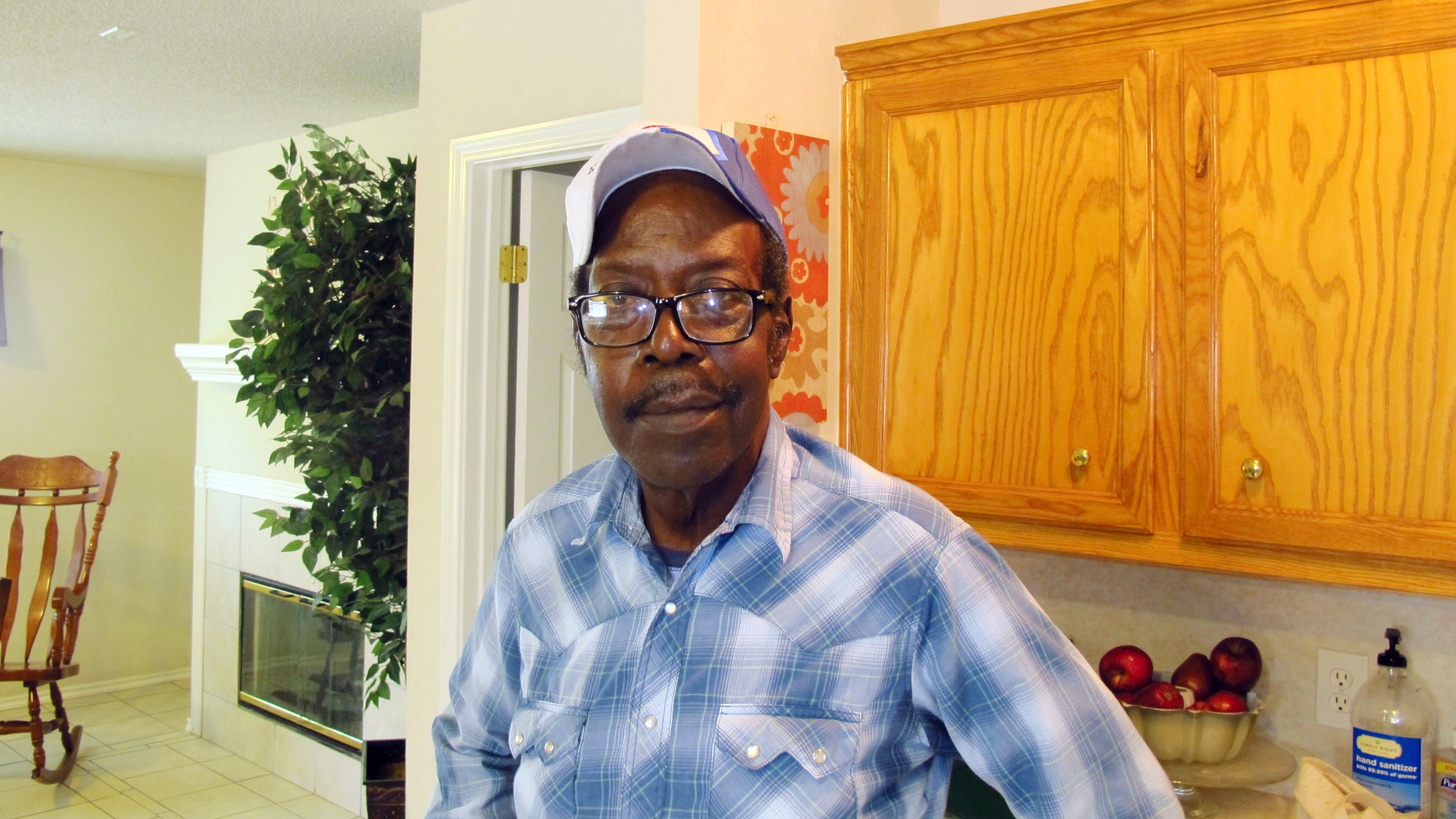 June 13, 2016: In this photo Leonard Barefield pauses in his home in Lubbock, Texas.