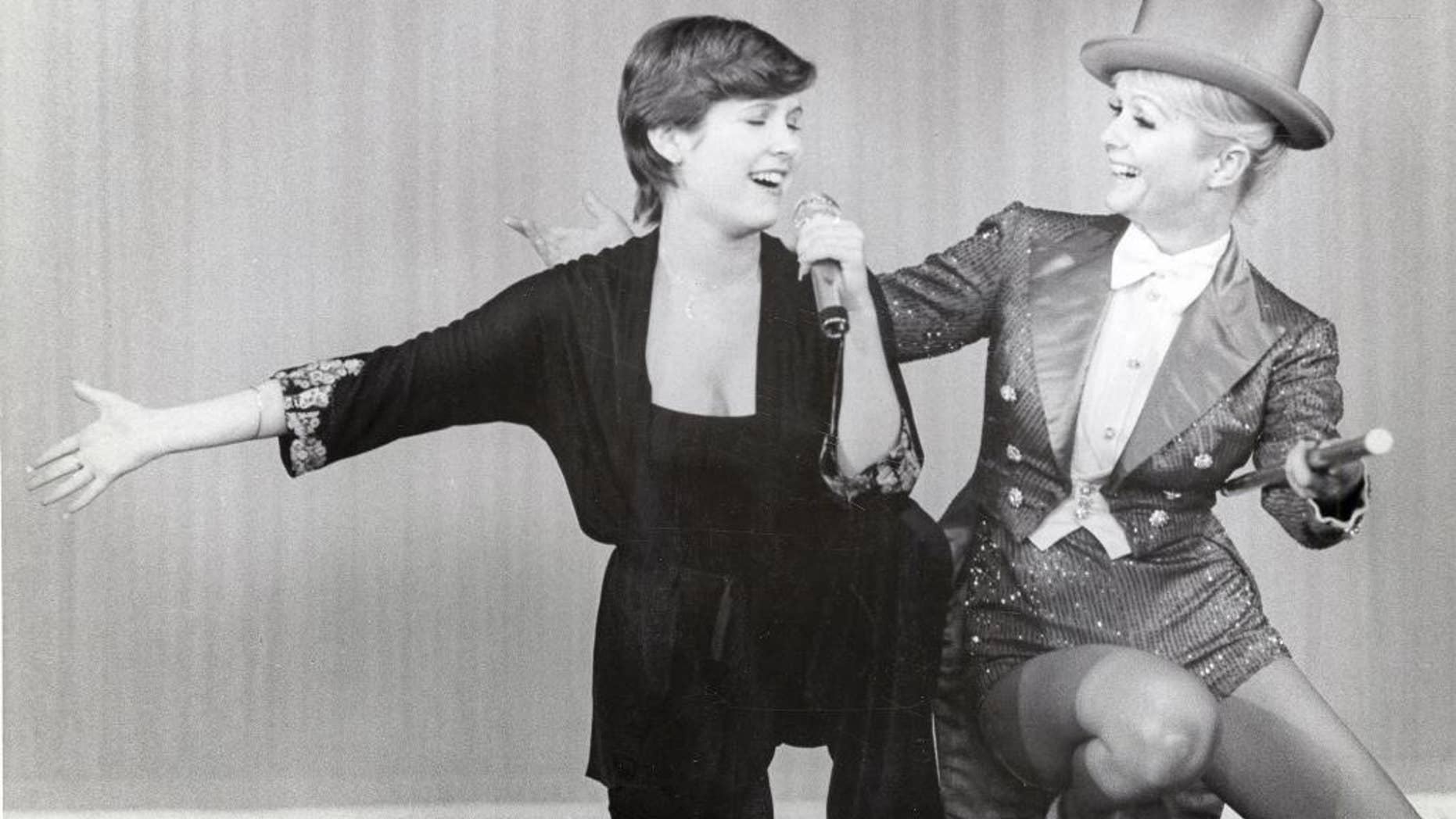 An image from the HBO documentary "Bright Lights: Starring Carrie Fisher and Debbie Reynolds" premiering Saturday, January 7 at 8pm.