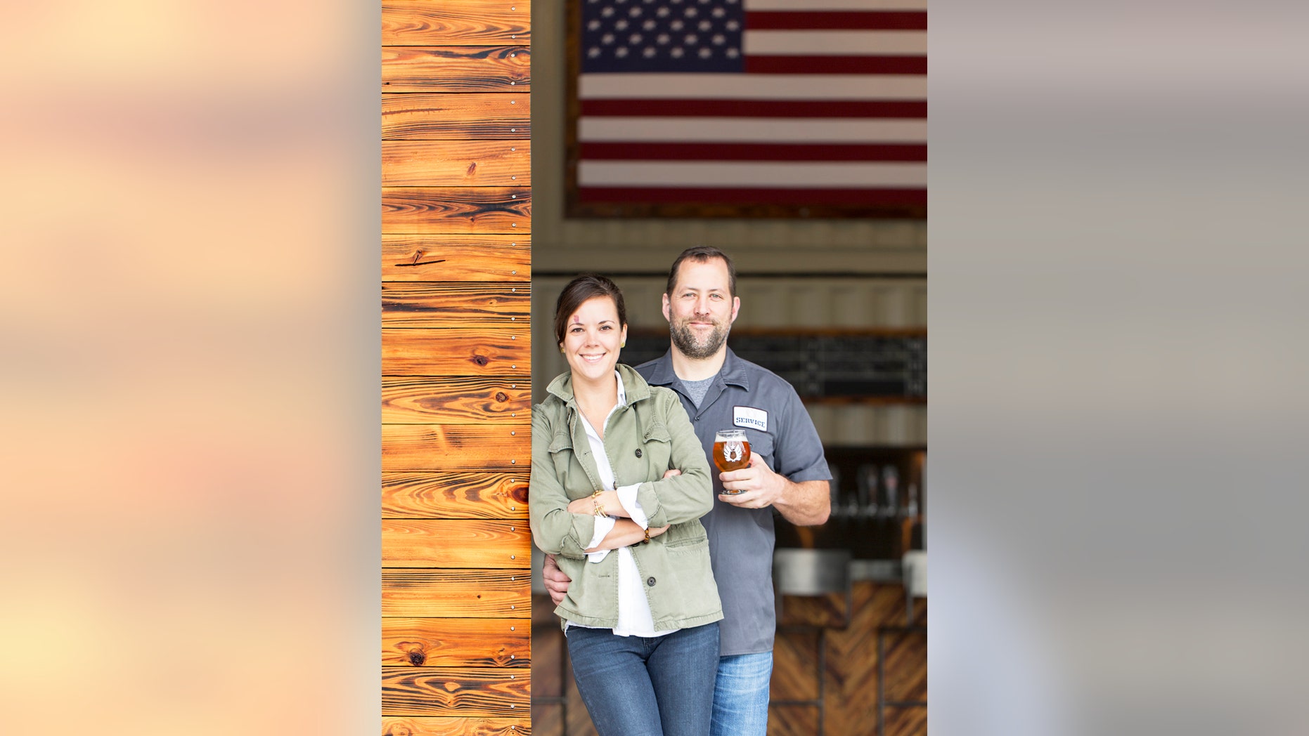 Service Brewing Co.'s Kevin Ryan and Meredith Sutton.