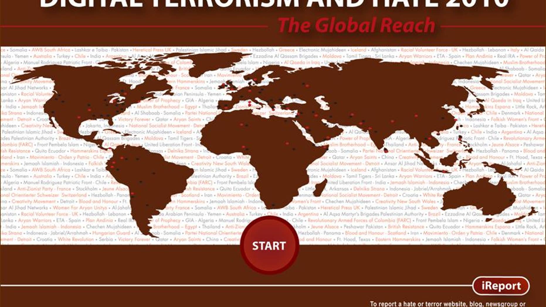 The 2010 Digital Terror Report from the Simon Wiesenthal Center for Tolerance found a 20% increase in the prevalence of hate-filled Web sites--notably in social media like Facebook and Twitter.