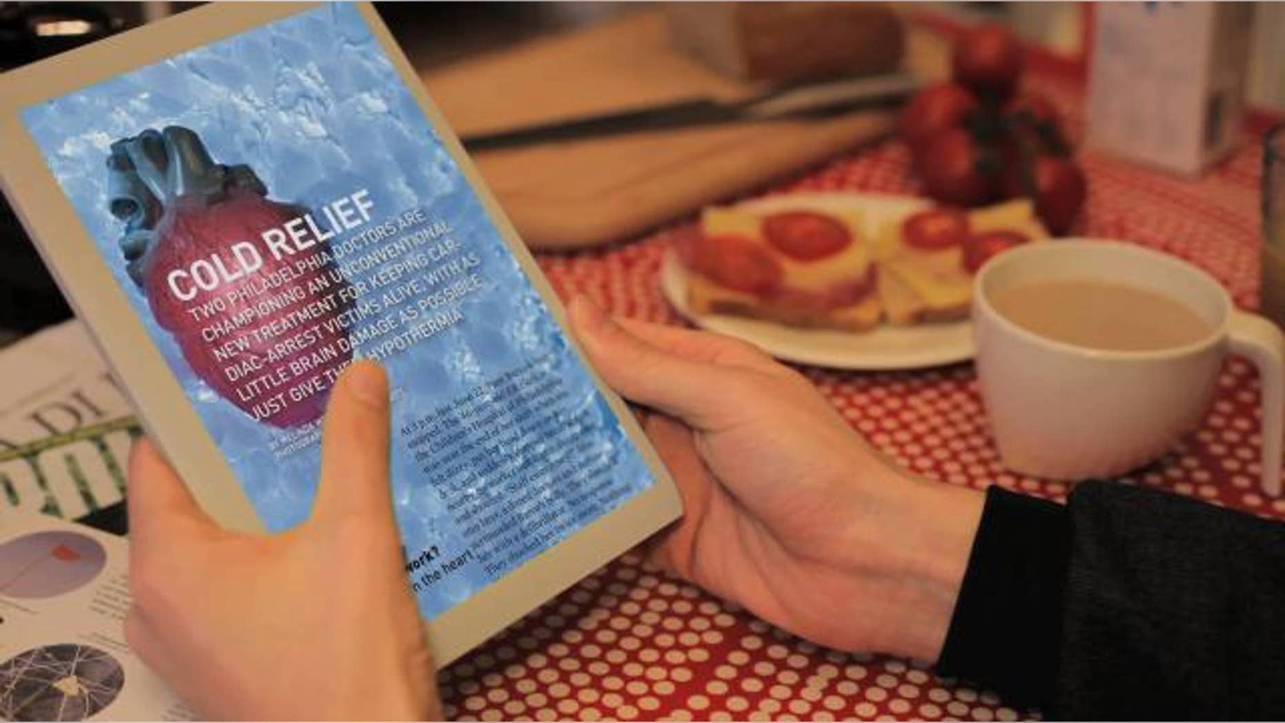 A conceptual video from Bonner R&D, the publisher behind Popular Science magazine, illustrates a potential digital future for print media such as magazines and newspapers.