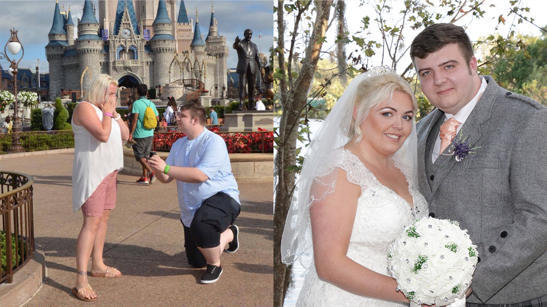 A woman got her dream proposal in front of Cinderella's castle at Disney World, as well as a surprise wedding 24 hours later