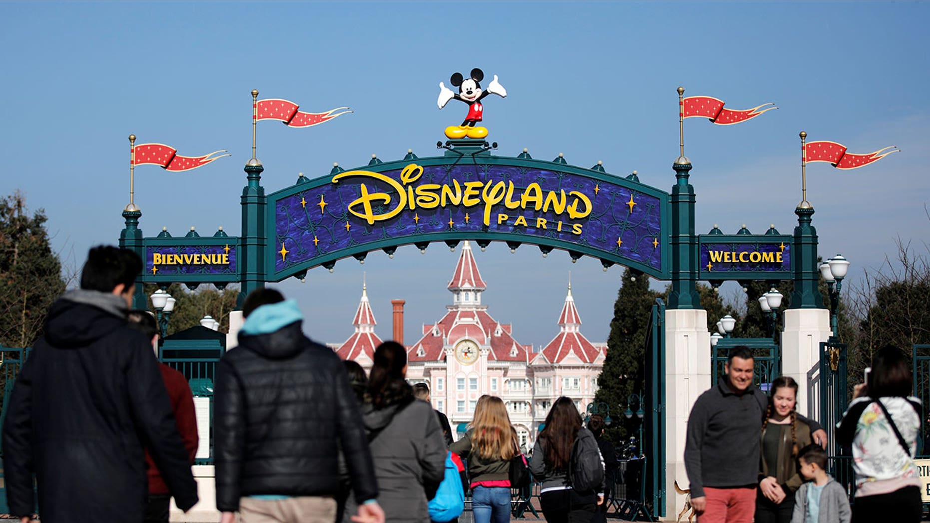 A chef at Disneyland Paris sent a "massive fireball" across the dinner table, claims a guest.