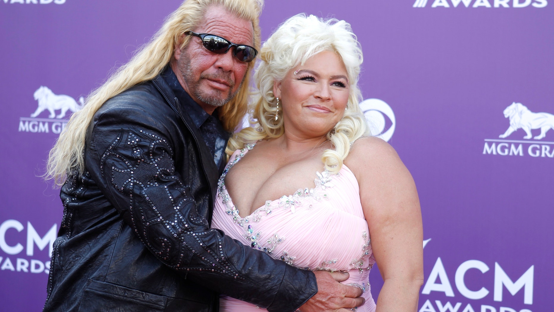 Duane and Beth Chapman arrive at the 48th ACM Awards in Las Vegas, April 7, 2013.