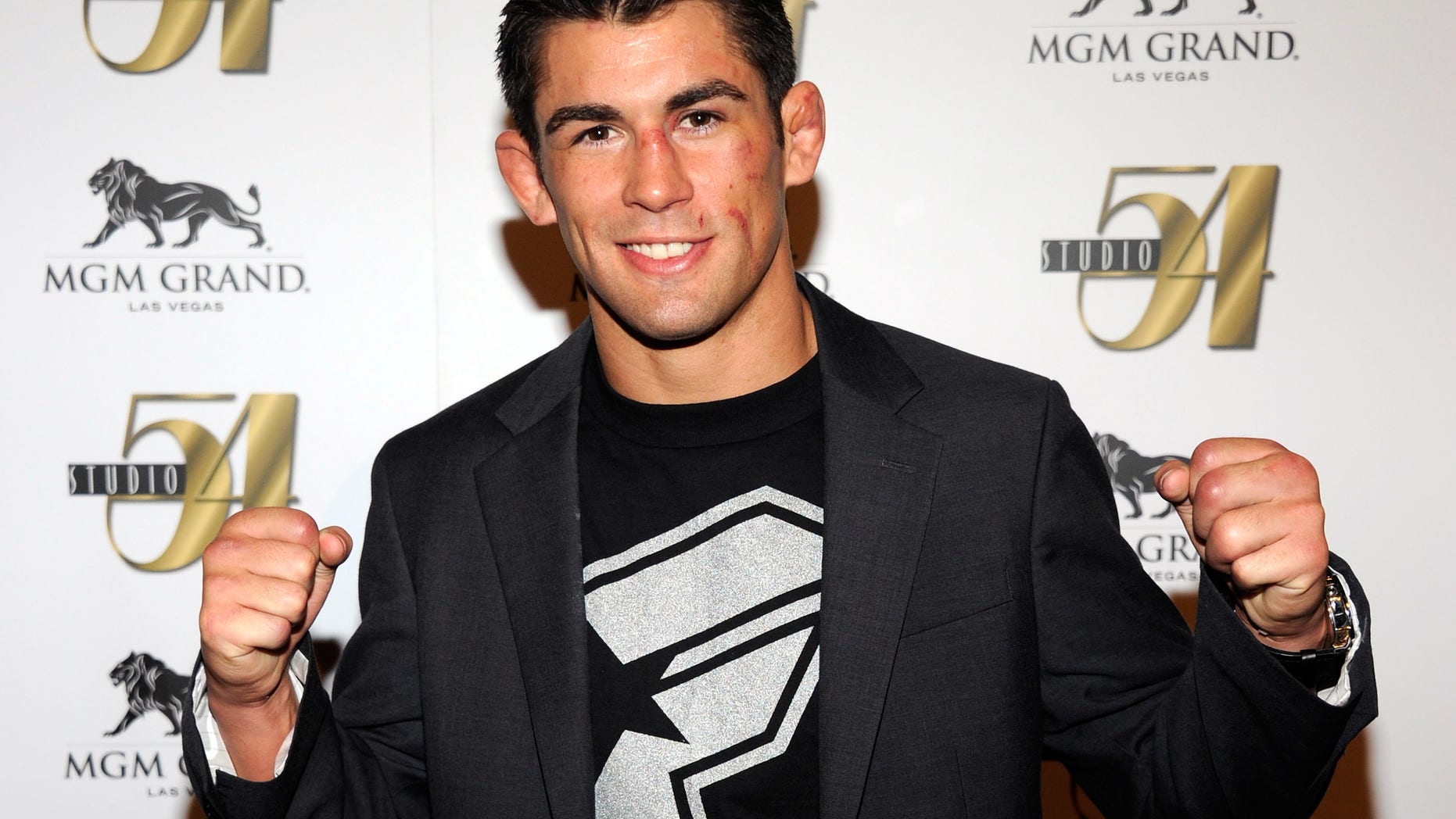 July 3: Mixed martial artist Dominick Cruz arrives at a post-fight party for UFC 132 at Studio 54 inside the MGM Grand Hotel/Casino in Las Vegas, Nevada.