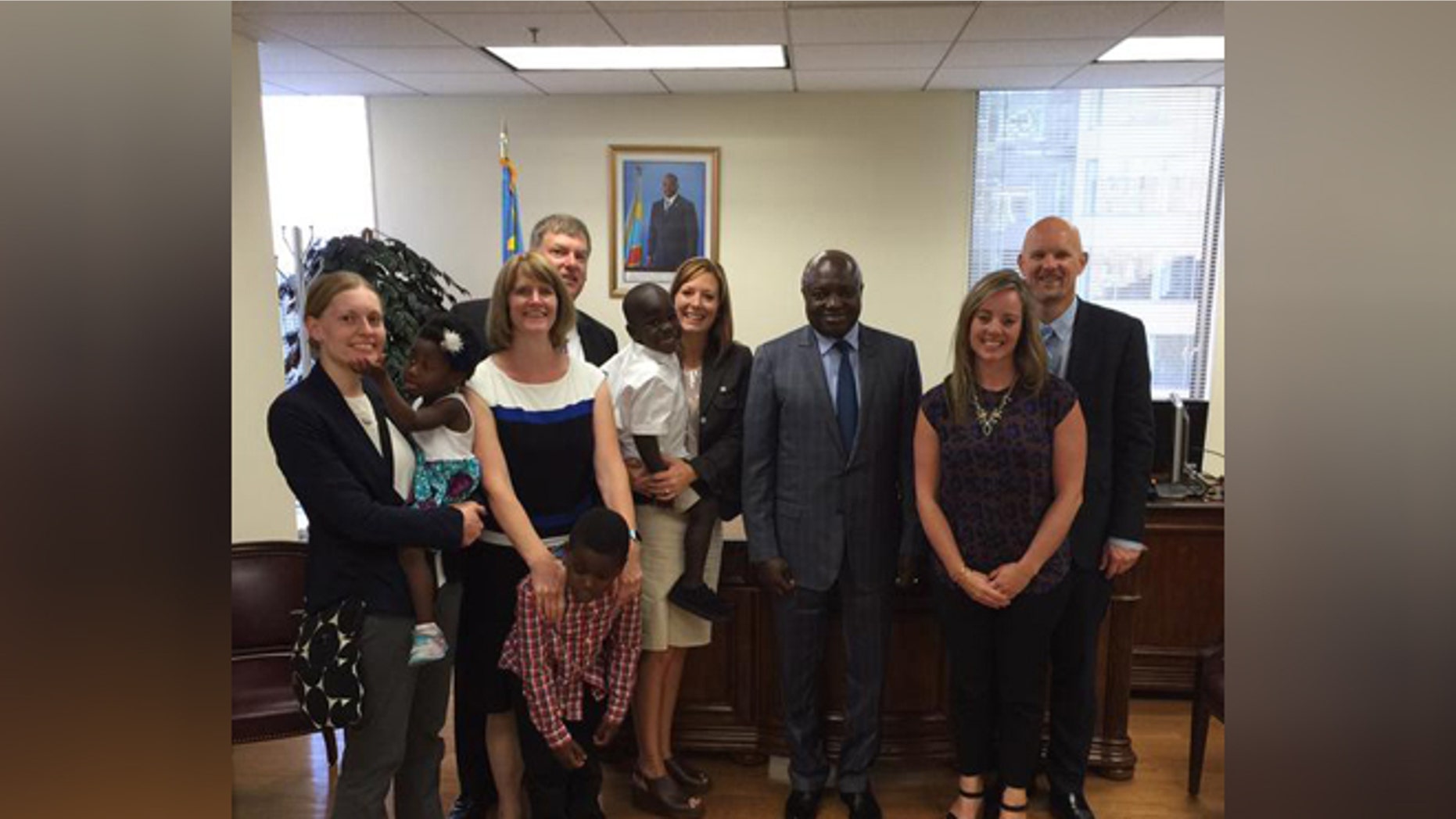 New DRC Ambassador to the U.S. Francois Balumuene met with several families last week regarding a possible lift of the African nation's moratorium on international adoption.