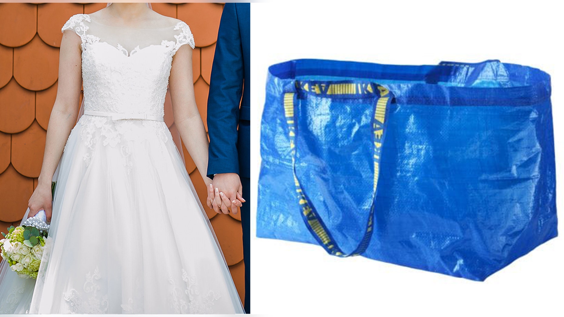 Bride S Ikea Bag Hack For Using Bathroom On Wedding Day Declared