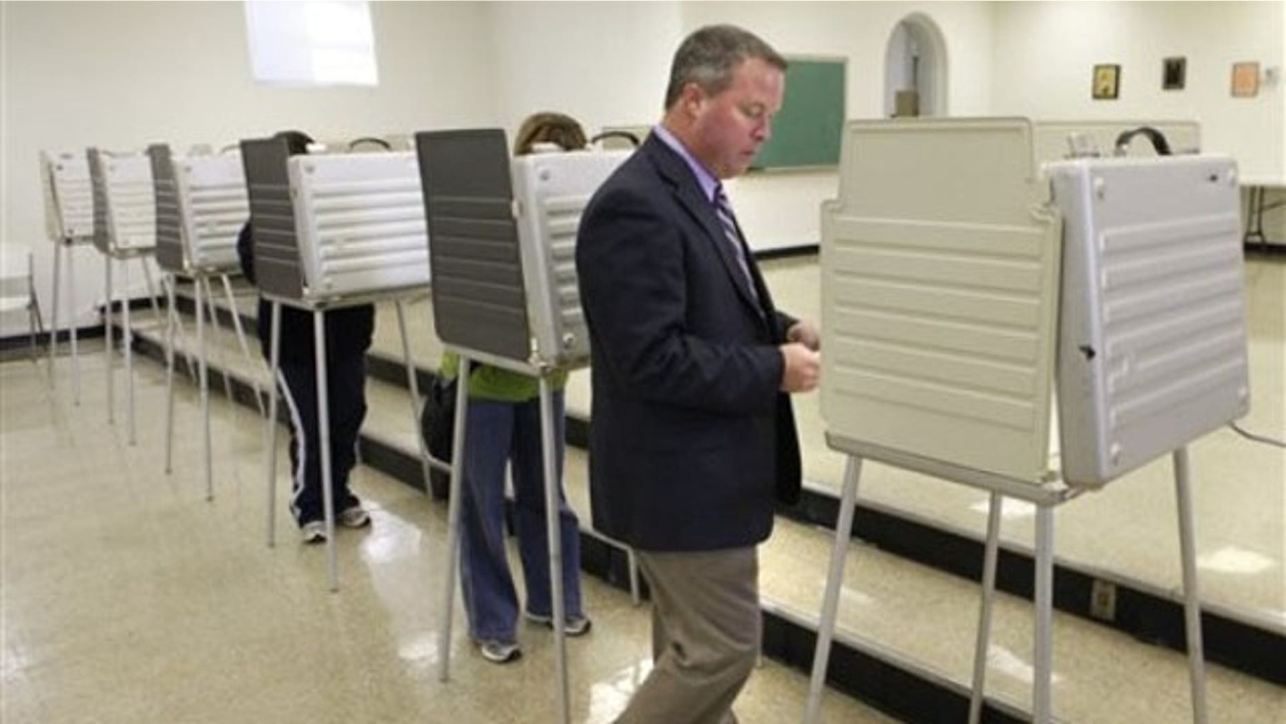 Shown here is ex-Rep. Steve Driehaus as he walks to a booth to vote in Covedale, Ohio, on Nov. 2, 2010. Driehaus lost the election.