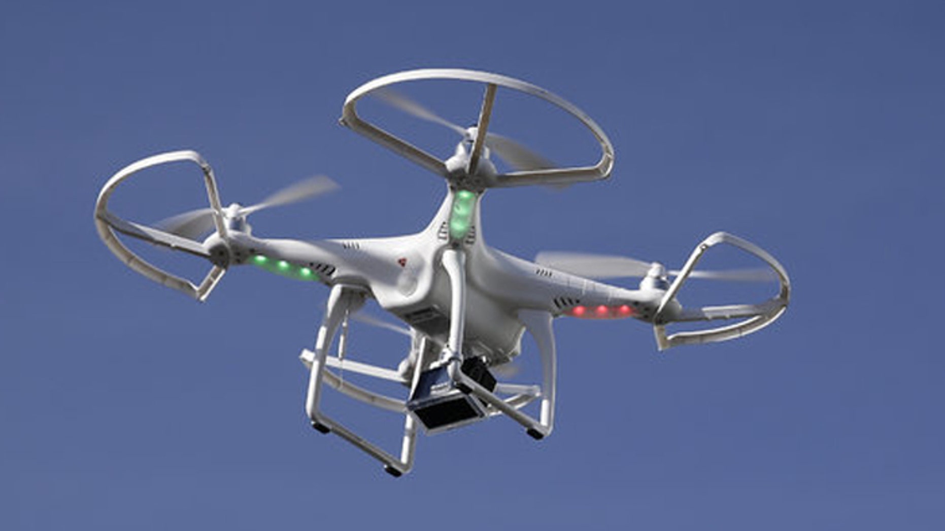 A drone such as this one can be a big advantage to a hunter, but most sportsmen consider hunting with drones cheating. (Associated Press)