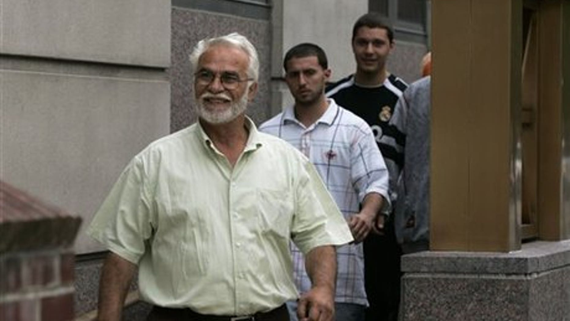 Ferik Duka, left, father of three of the men accused of conspiring to attack soldiers at Fort Dix.
