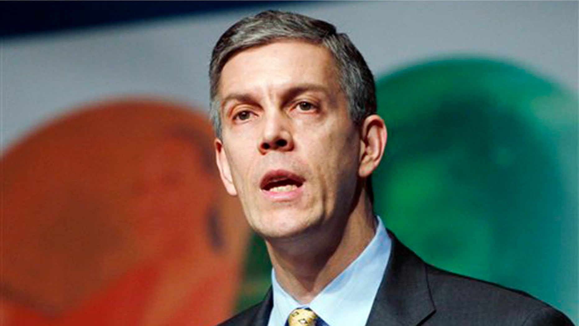 In this Feb. 15 file photo, Secretary of Education Arne Duncan speaks at the Education Summit in Denver.