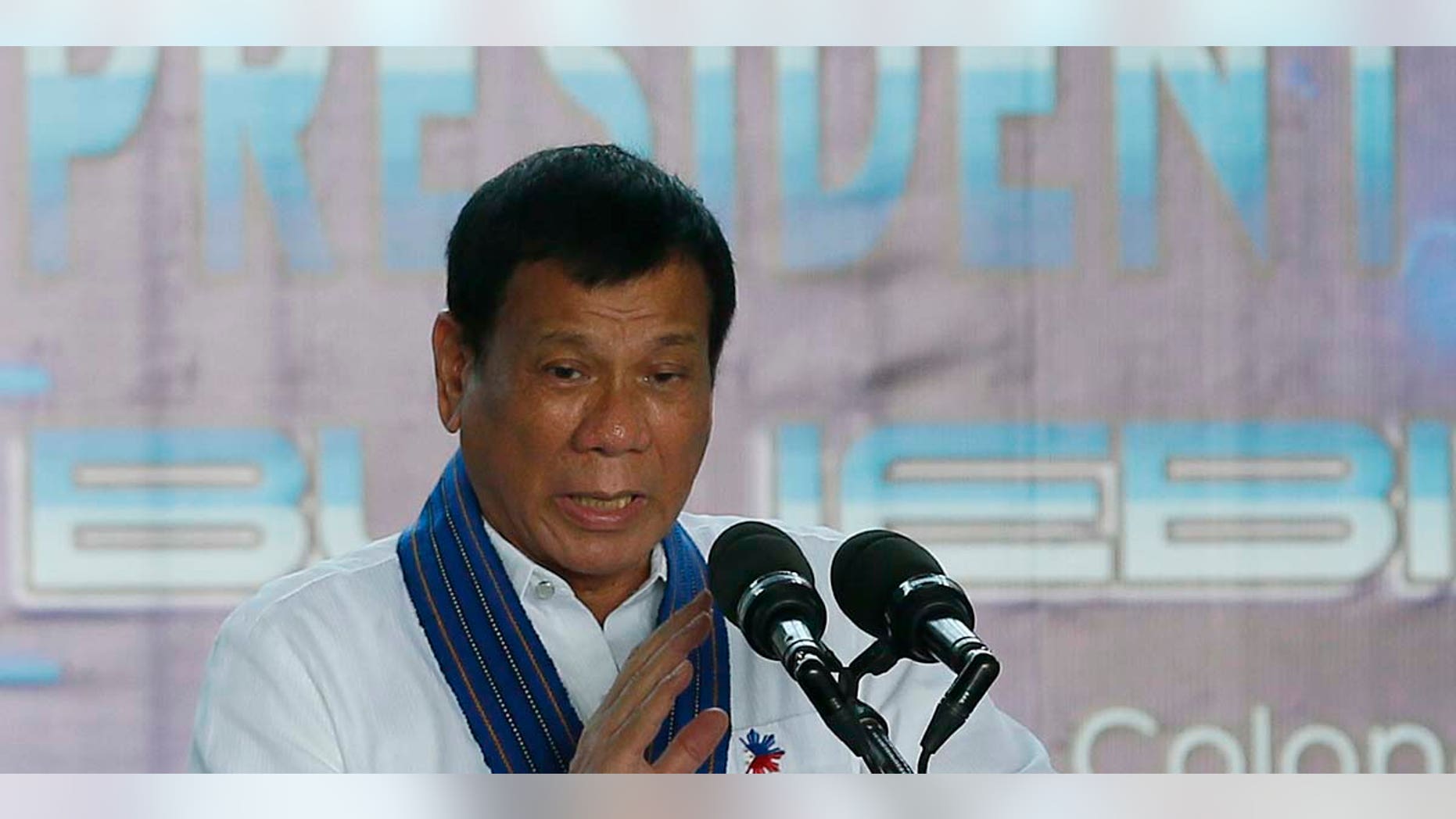 Philippine President Rodrigo Duterte