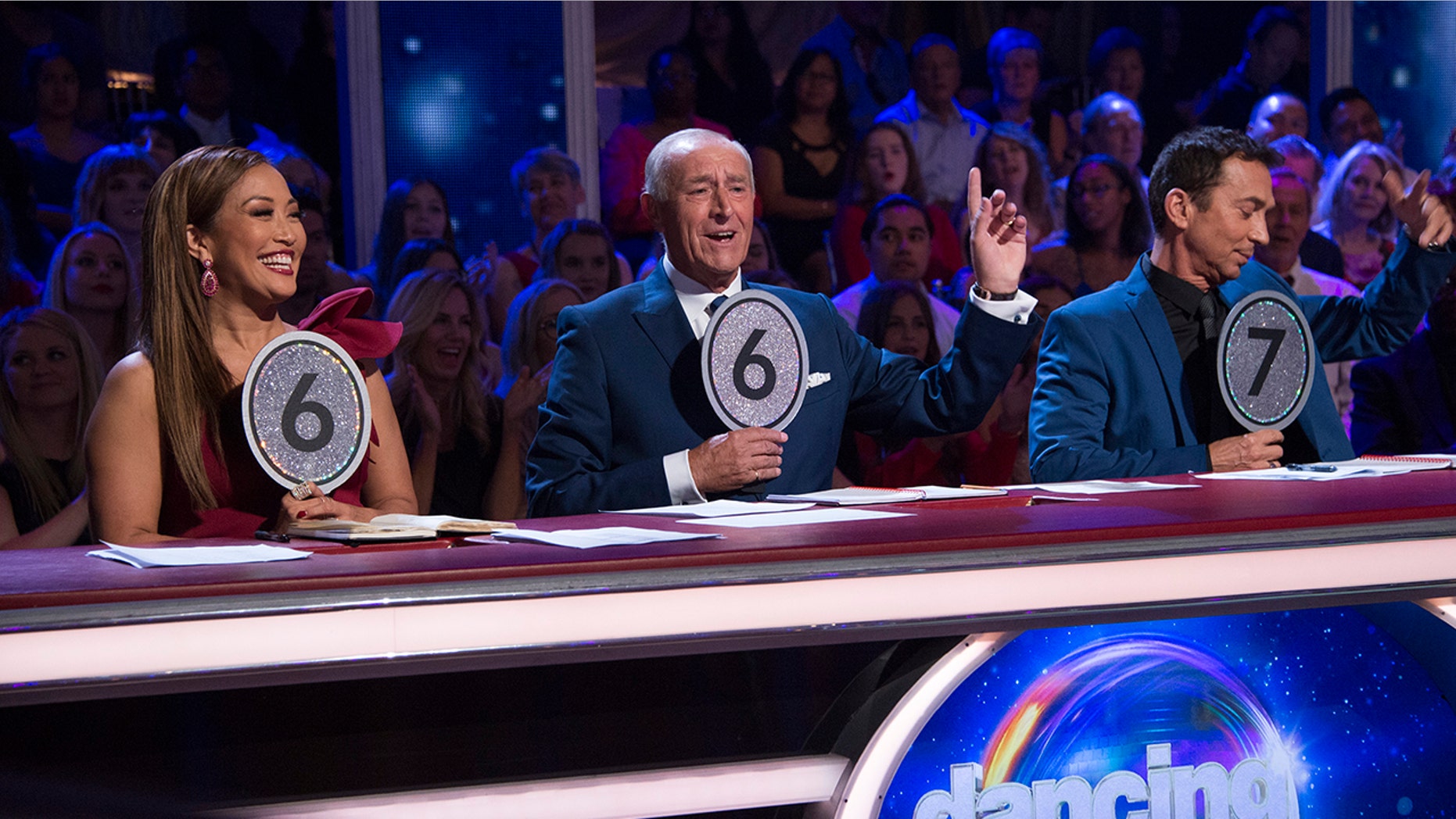 "Dancing with the Stars" judges from l-r: Carrie Ann Inaba, Len Goodman and Bruno Tonioli.