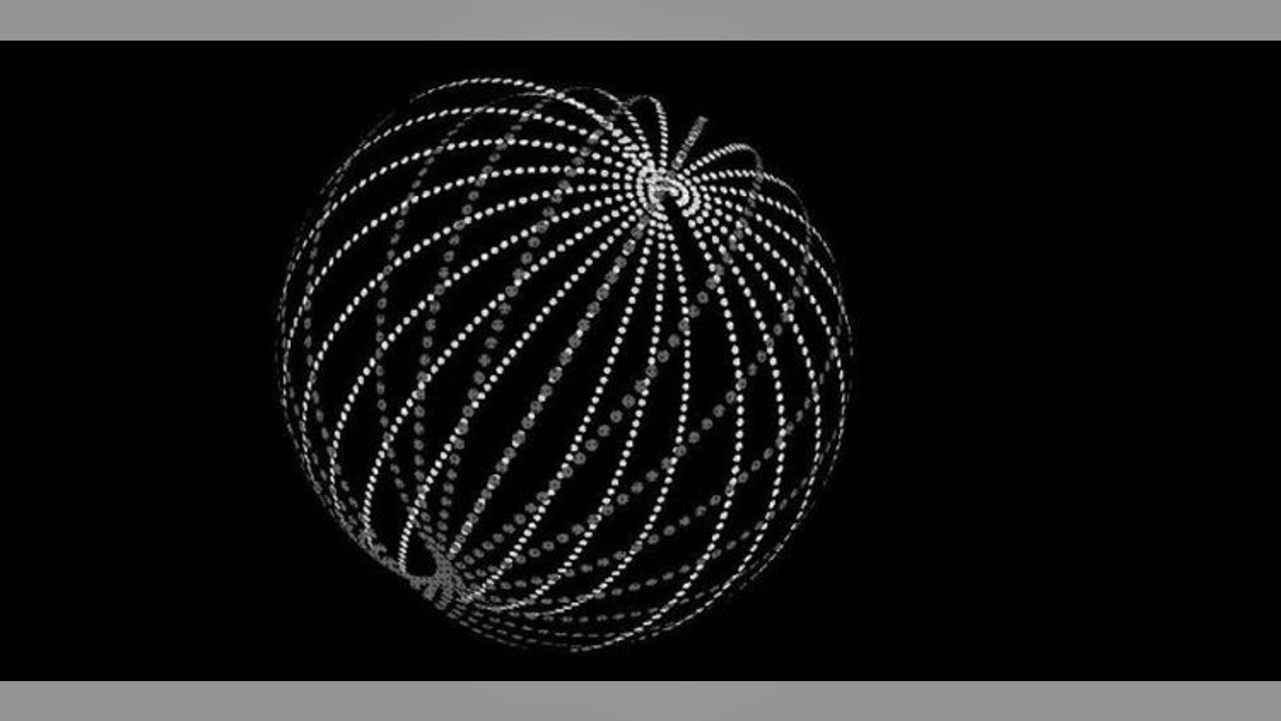 An artist's interpretation of a Dyson sphere, made up of satellites that can collect energy from a star.