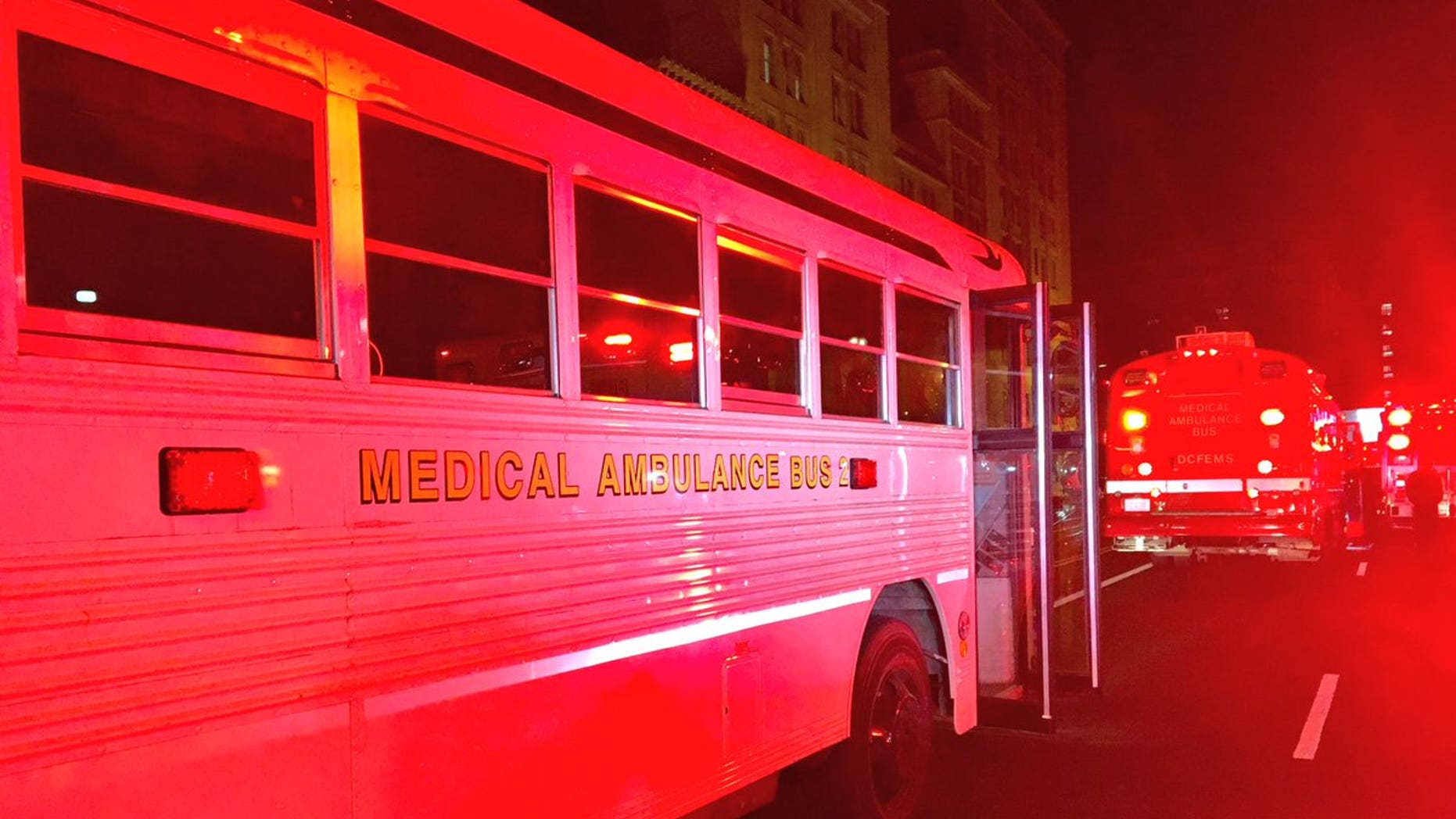 Dozens of people were taken to the hospital after some reported having symptoms of food poisoning Sunday night.