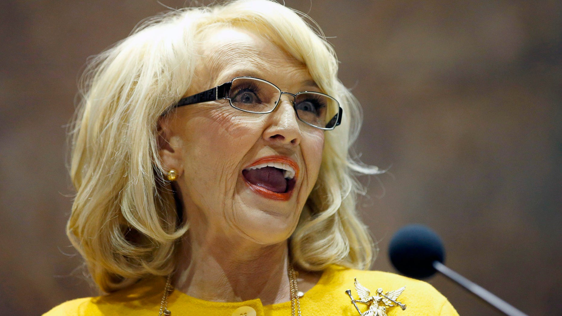 Jan. 13, 2014: Arizona Gov. Jan Brewer speaks during her State of the State address at the Arizona Capitol in Phoenix.